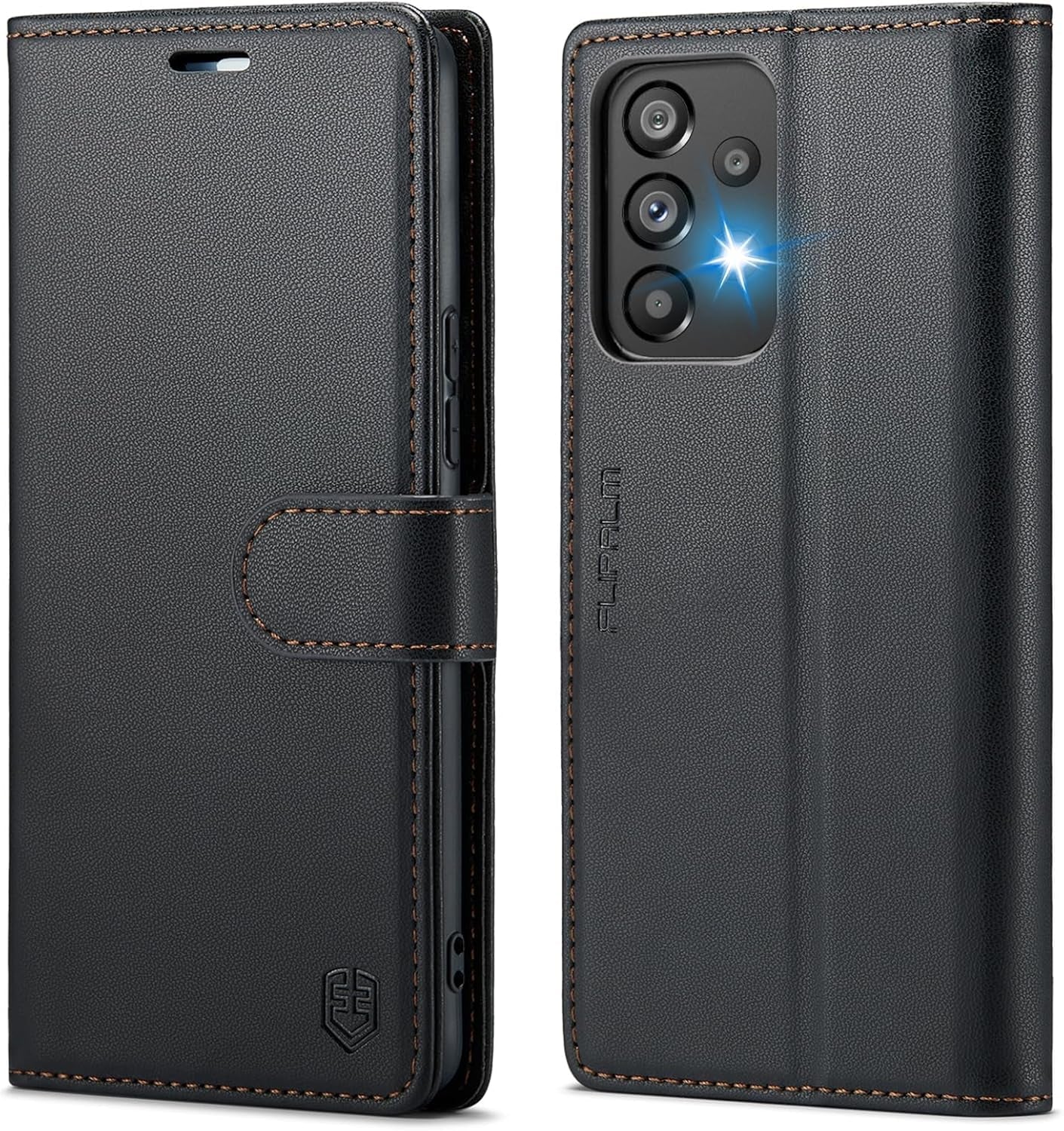 For Samsung Galaxy A53 5G Wallet Case with RFID Blocking Credit Card Holder, PU Leather Folio Flip Kickstand Protective Shockproof Cover Women Men for Samsung A53 Phone Case(Red)