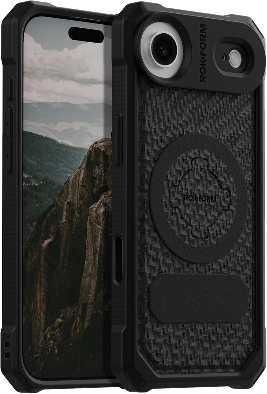 Rokform Rugged Case Compatible with Iphone 17 Pro Max, Magnetic Cover (Black)
