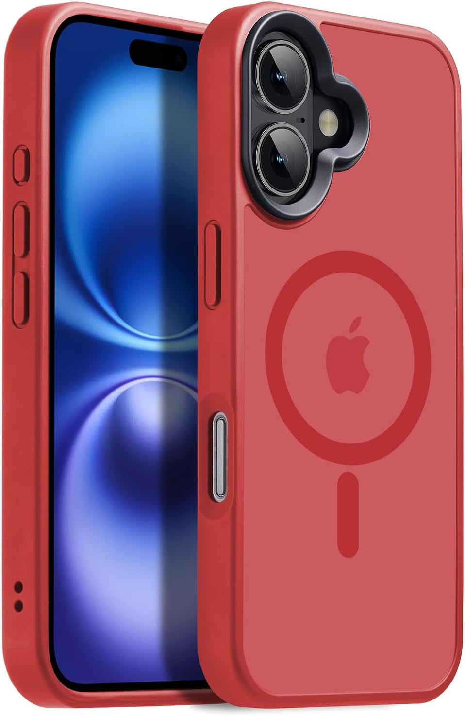 For Iphone 17 Pro Max Case with Camera Lens Protector[10Ft Military-Grade Protection] Compatible with Fit Magsafe Shockproof Slim Thin Cover Case for Iphone 17 Pro Max 6.9 Inch, Orange Bumper