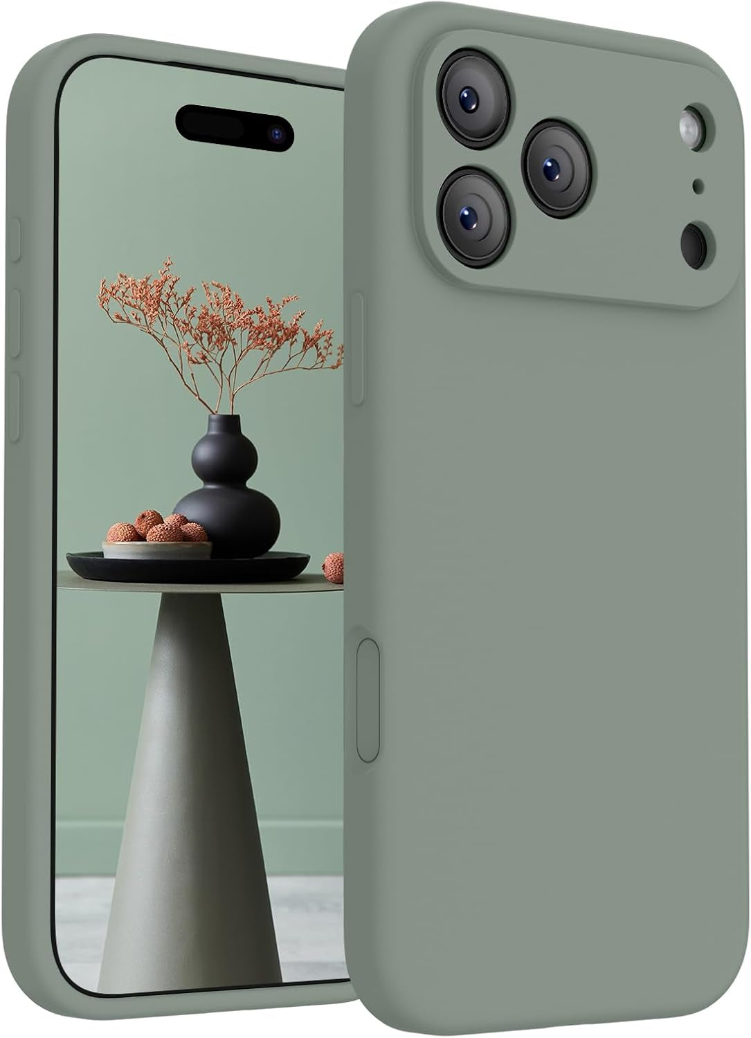 Firenova Magnetic for Iphone 17 Pro Case, Compatible with Magsafe, [Integrated Silicone Camera Control Button] [Camera Protection] Anti-Scratch Microfiber Lining Phone Case, 6.3", Black