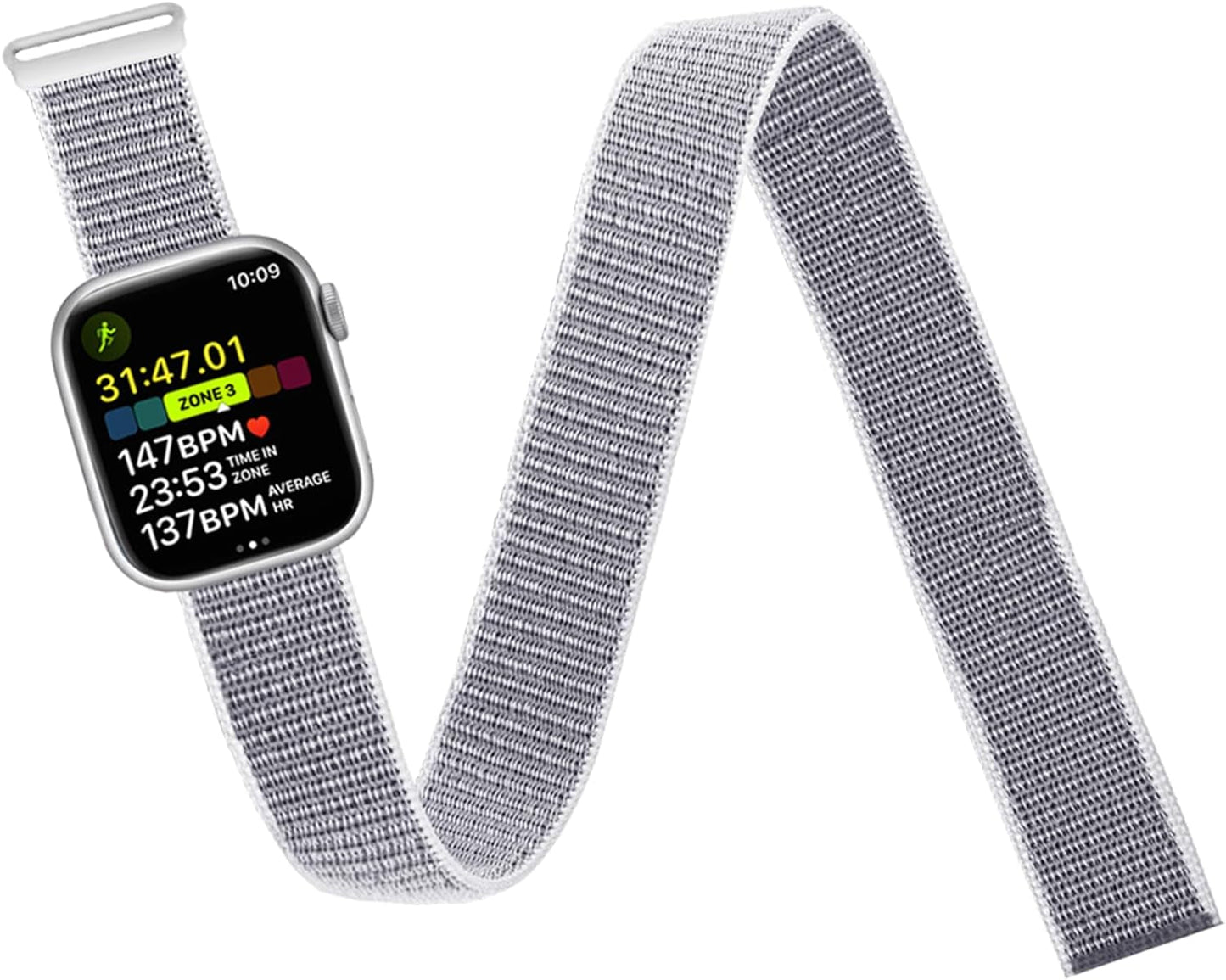 Ankle/Arm Band Compatible with Apple Watch 49Mm 45Mm 44Mm 42Mm 41Mm 40Mm 38Mm, Breathable Nylon Armband for Iwatch SE Ultra Series 9 8 7 6 5 4 3 2 1, Stretchy Ankle Strap for Women Men