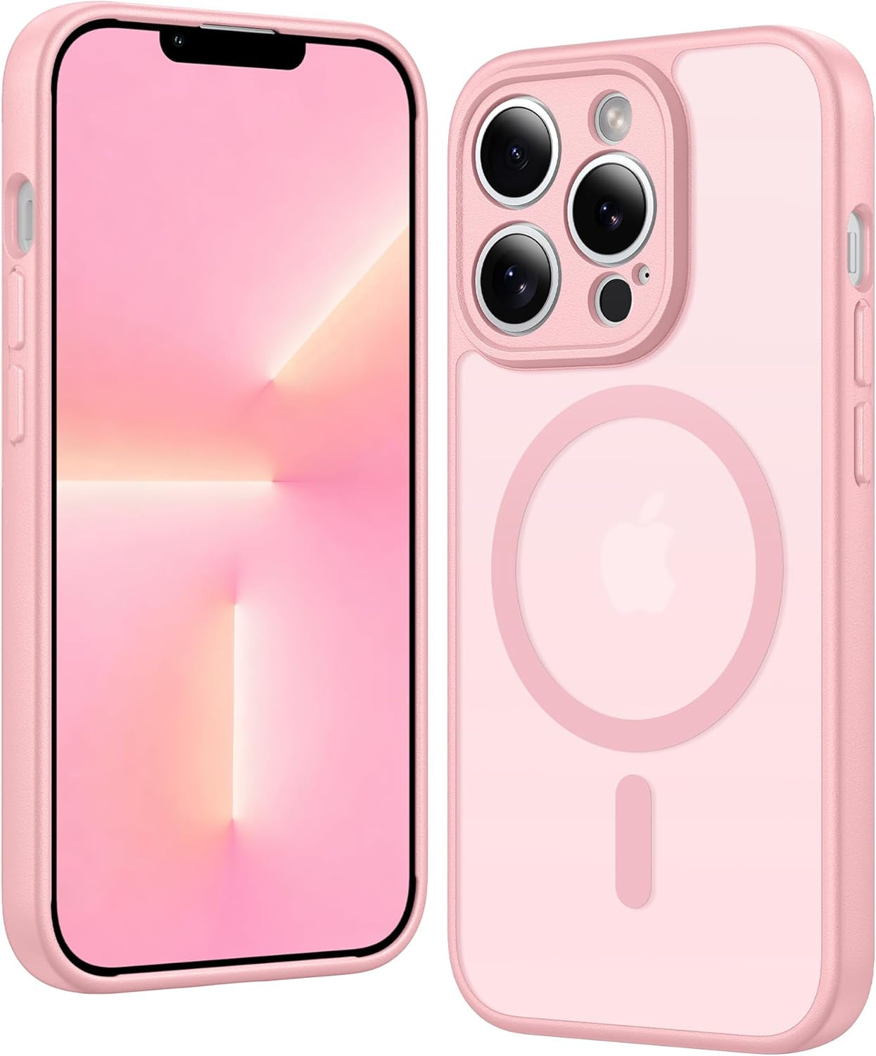 FNTCASE for Iphone 17 Pro-Max Case: Clear Magnetic Phone Cases with Screen Protector Compatible with Magsafe Slim anti Yellowing Rugged Shockproof Protective Transparent Cell Cover (A-Clear)