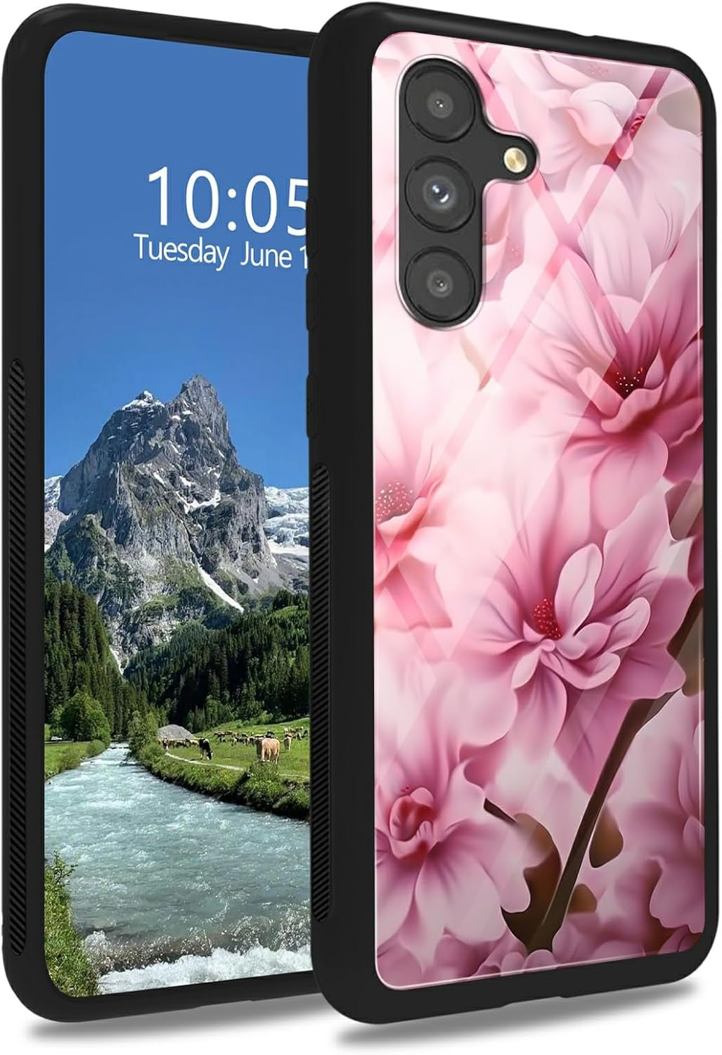 Case for Samsung Galaxy A14 5G,Galaxy A14 5G Case,Tempered Glass Back Cover Soft TPU Bumper Fashion Men Women Phone Case Shockproof Protective Cover for Samsung A14 5G,Astronaut