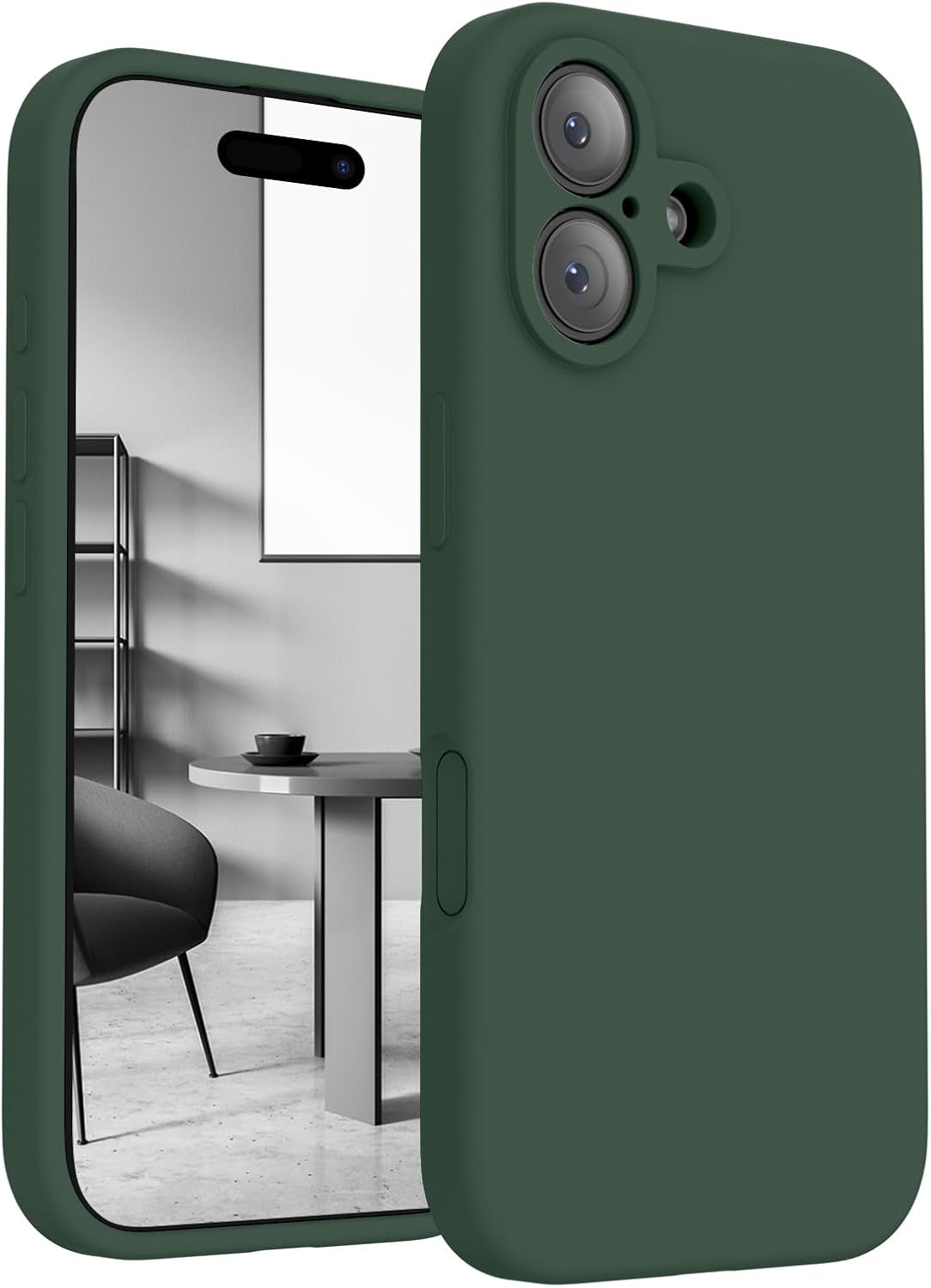 Firenova Magnetic for Iphone 17 Pro Case, Compatible with Magsafe, [Integrated Silicone Camera Control Button] [Camera Protection] Anti-Scratch Microfiber Lining Phone Case, 6.3", Black