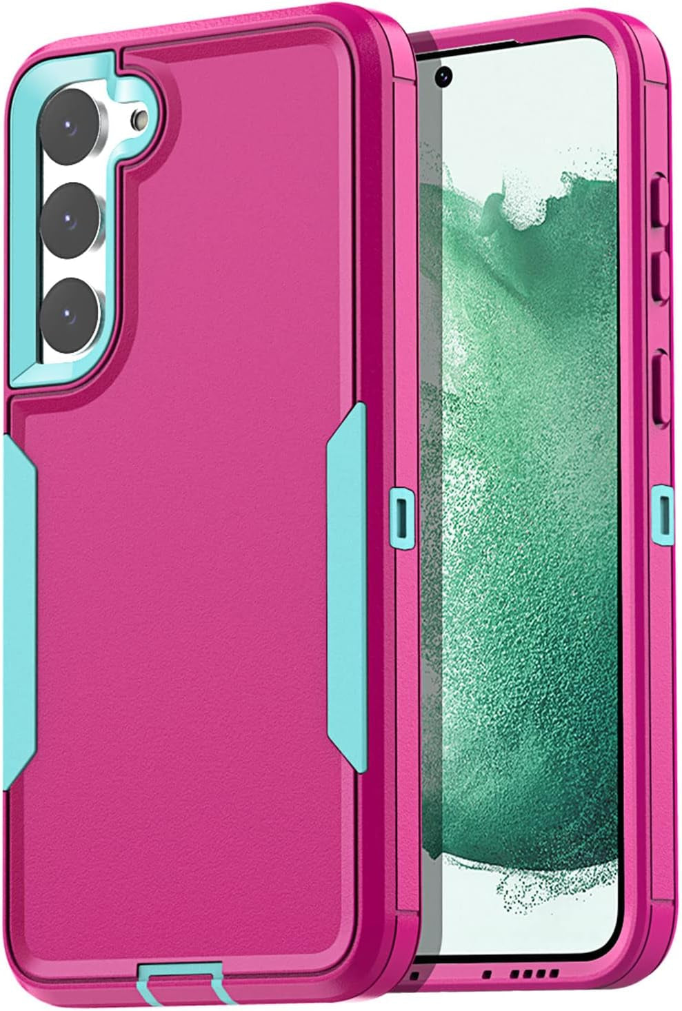 Aicase Case for Samsung Galaxy S22 Plus,Support Magnetic Car Mount Heavy Duty 2-Layer Pocket-Friendly Durable Military Grade Protection Shockproof/Drop Proof Protective Cover for S22 Plus_3