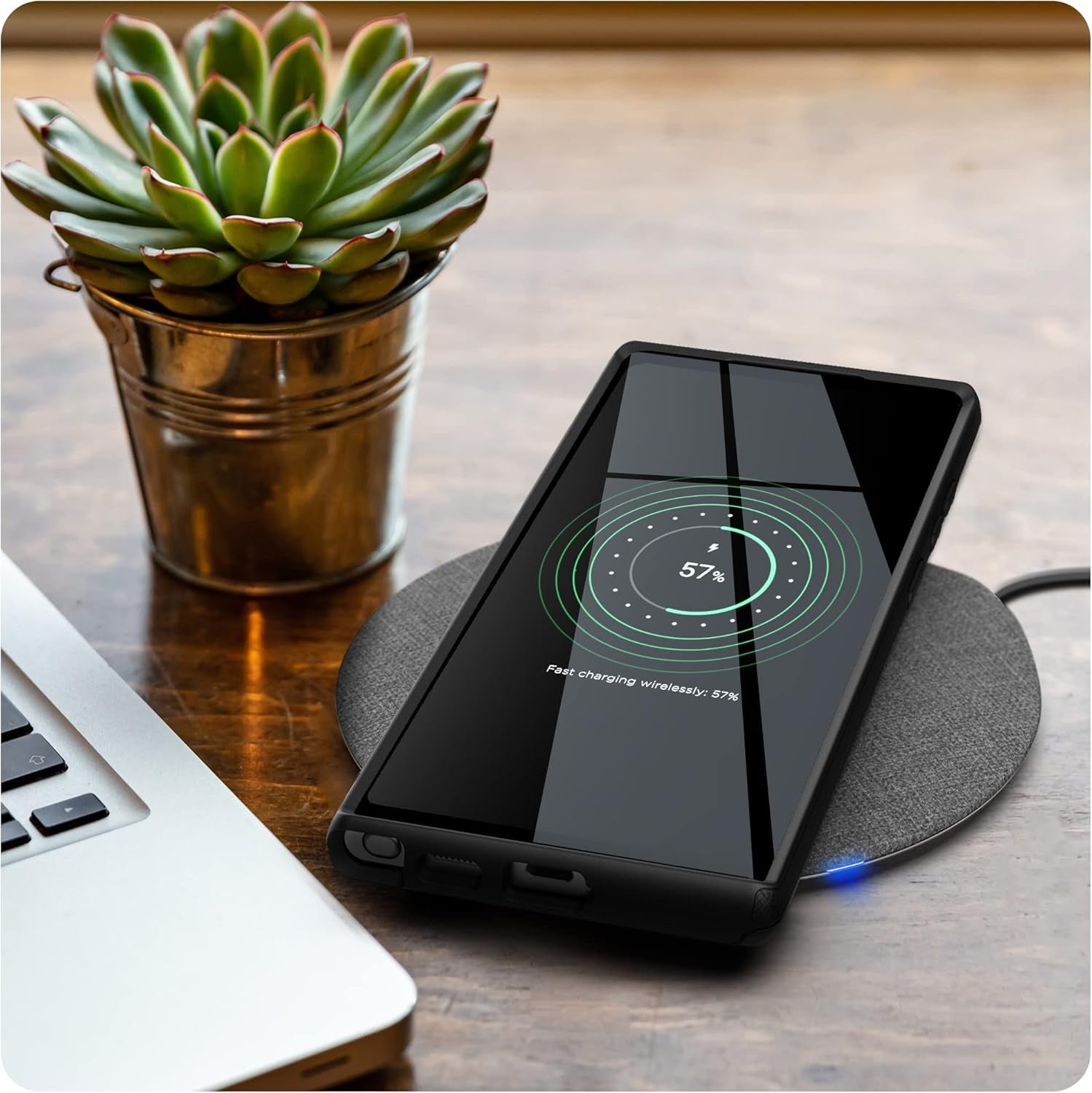 Encased Rebel Designed for Samsung Galaxy S22 Ultra Belt Clip Case, Protective Shockproof Case with Holster (Black)