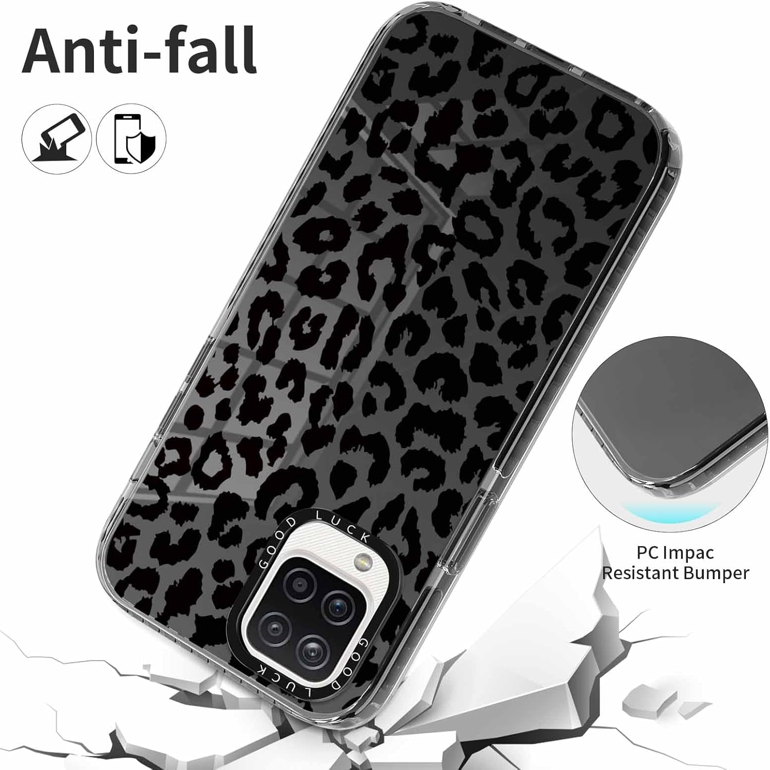 2 Pack Cheetah Cases for Samsung Galaxy A53 5G 6.5 Inch Phone Case,Fashion Leopard Patterns Aesthetic Clear Funda with Shockproof Protection Silicone Soft TPU Cover for Girls Women