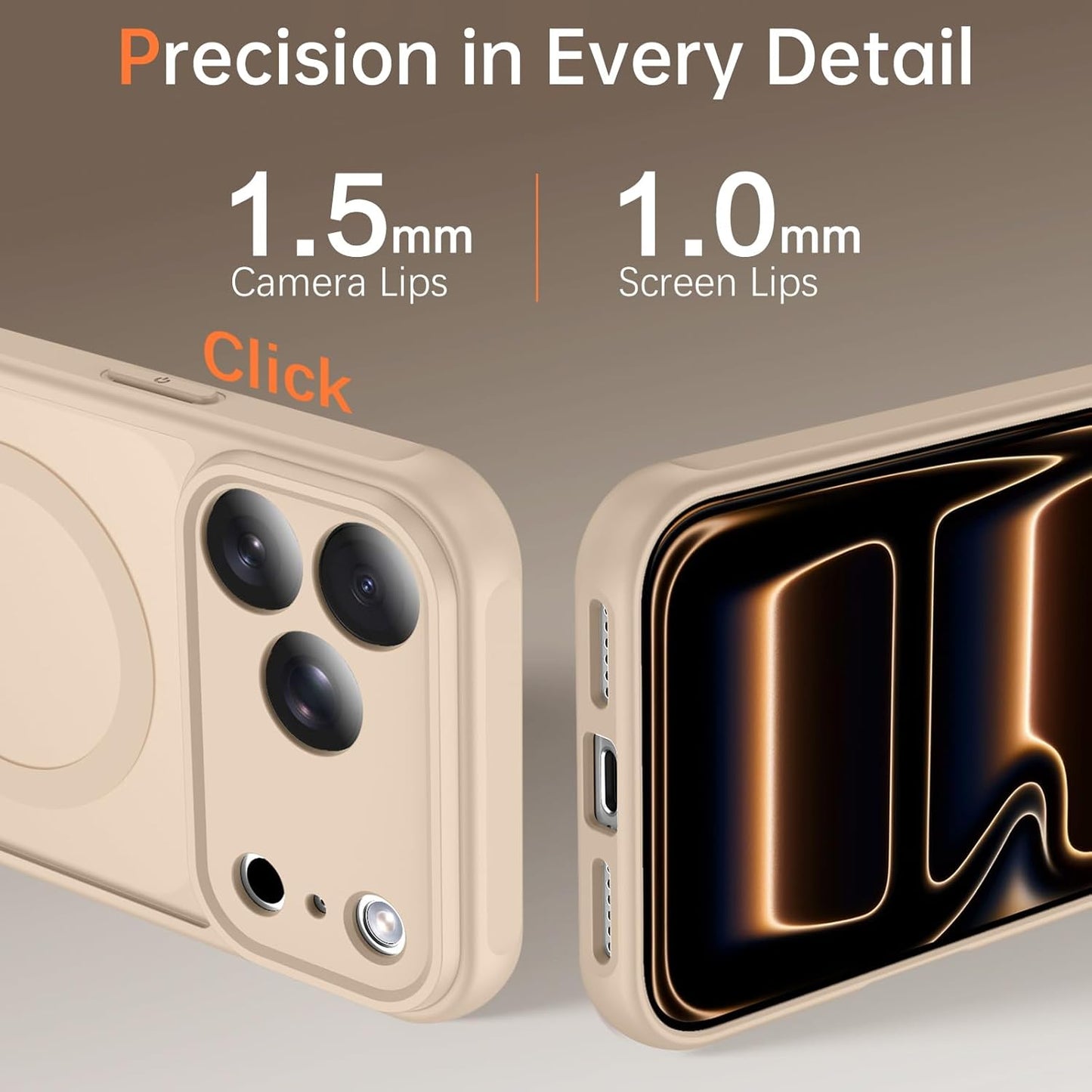 BENTOBEN Magnetic for Iphone 17 Pro Max Case, Upgraded [Full Camera Protection] [Compatible with Magsafe] Translucent Matte Phone Case Iphone 17 Pro Max Shockproof Protective Cases, Light Brown