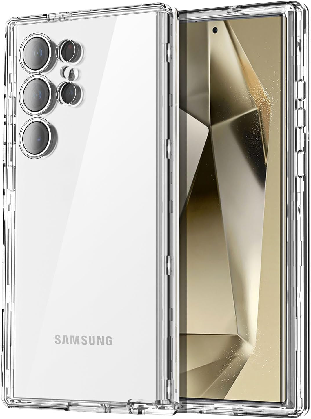 Aicase Belt-Clip Holster Case for Galaxy S24 Ultra with Screen Protector,Heavy Duty Drop Protection Full Body Rugged Shockproof/Dustproof Military Grade Tough Durable Cover for Samsung S24 Ultra