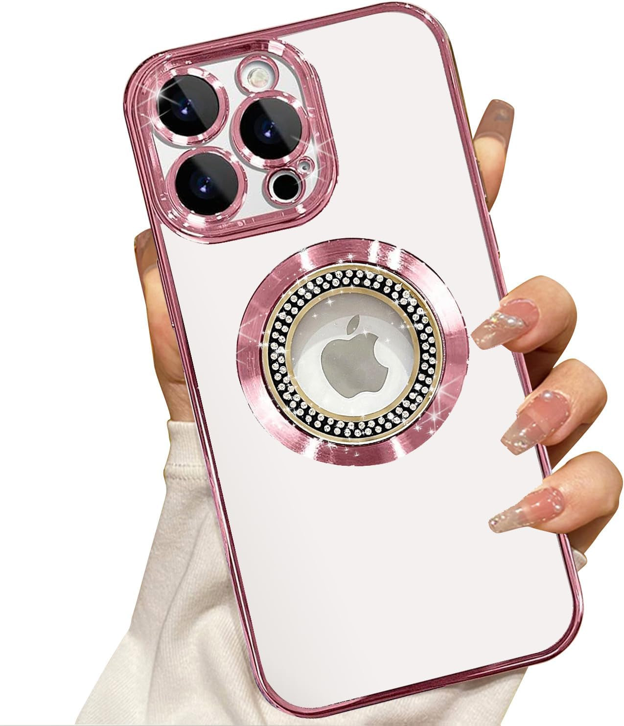 Misscase for Iphone 14 Pro Max Magnetic Clear Case Compatible with Magsafe,Full Protection Slim Shockproof Anti-Scratch Case with Camera Lens Protector Logo View Dust-Proof Net for Women Purple  Misscase   