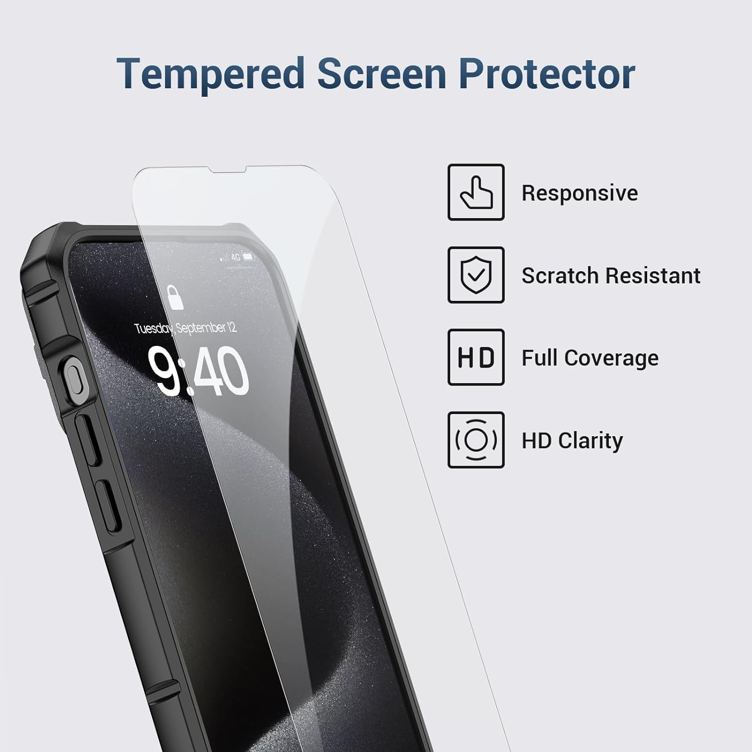 NULETO for Iphone 15 Pro Max Stand Case with Rotatable Kickstand [Ring Holder] and Slid Camera Cover, 15 Pro Max Phone Case with Screen Protector and Magnetic Magnet for Iphone 15 Promax 6.7, Grey  NULETO   