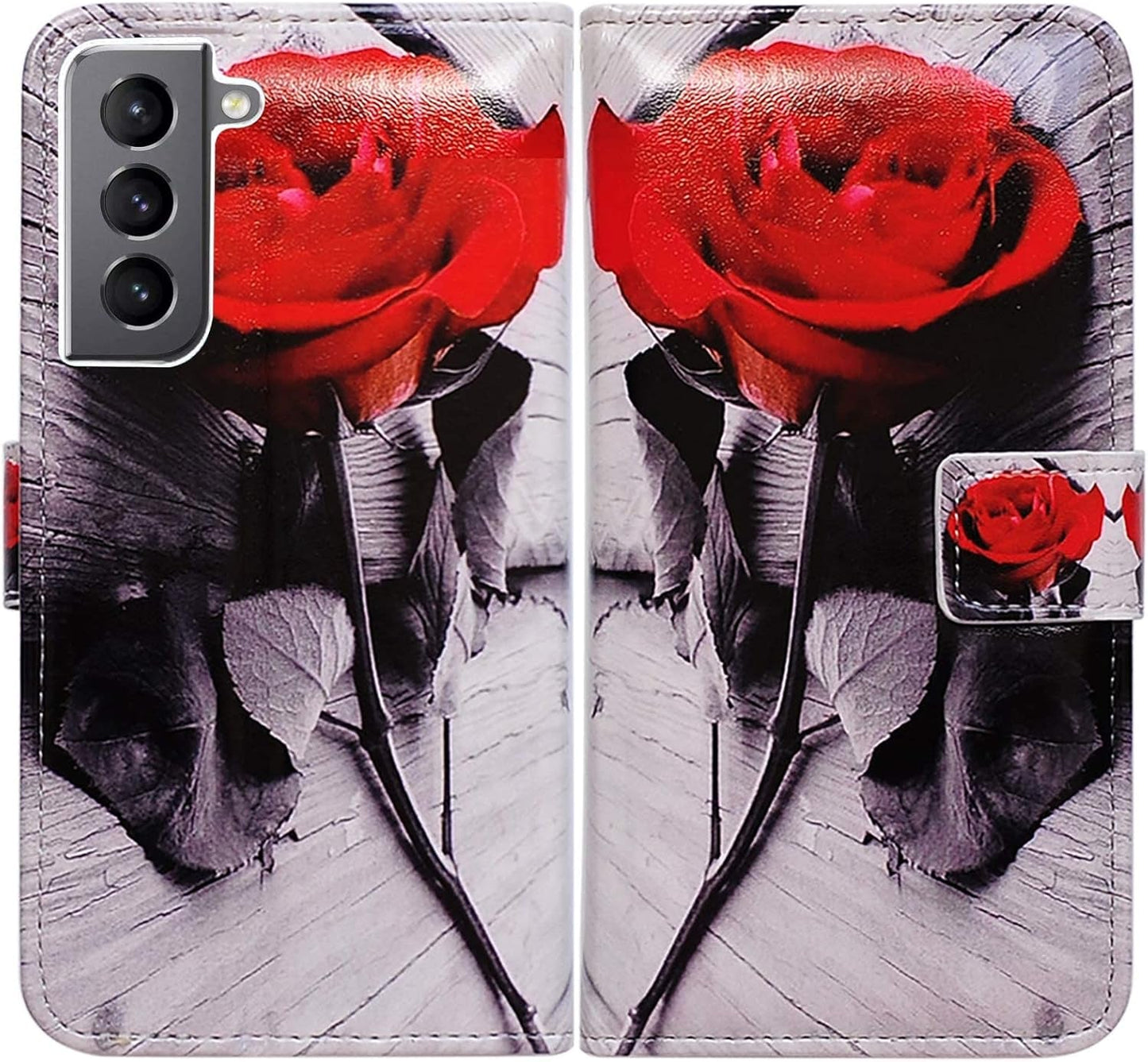 Bcov Galaxy S22 plus Case, Retro American Flag Leather Flip Phone Case Wallet Cover with Card Slot Holder Kickstand for Samsung Galaxy S22 plus 5G / S22+