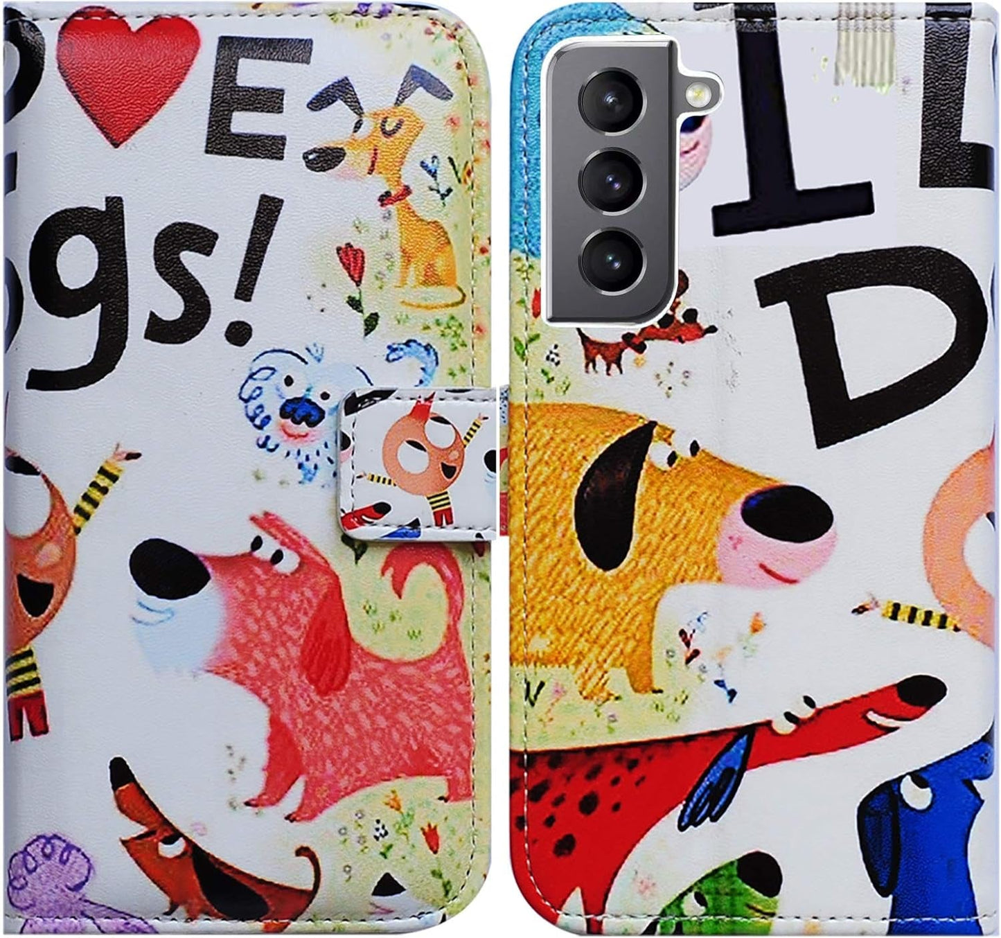 Bcov Galaxy S22 plus Case, Retro American Flag Leather Flip Phone Case Wallet Cover with Card Slot Holder Kickstand for Samsung Galaxy S22 plus 5G / S22+