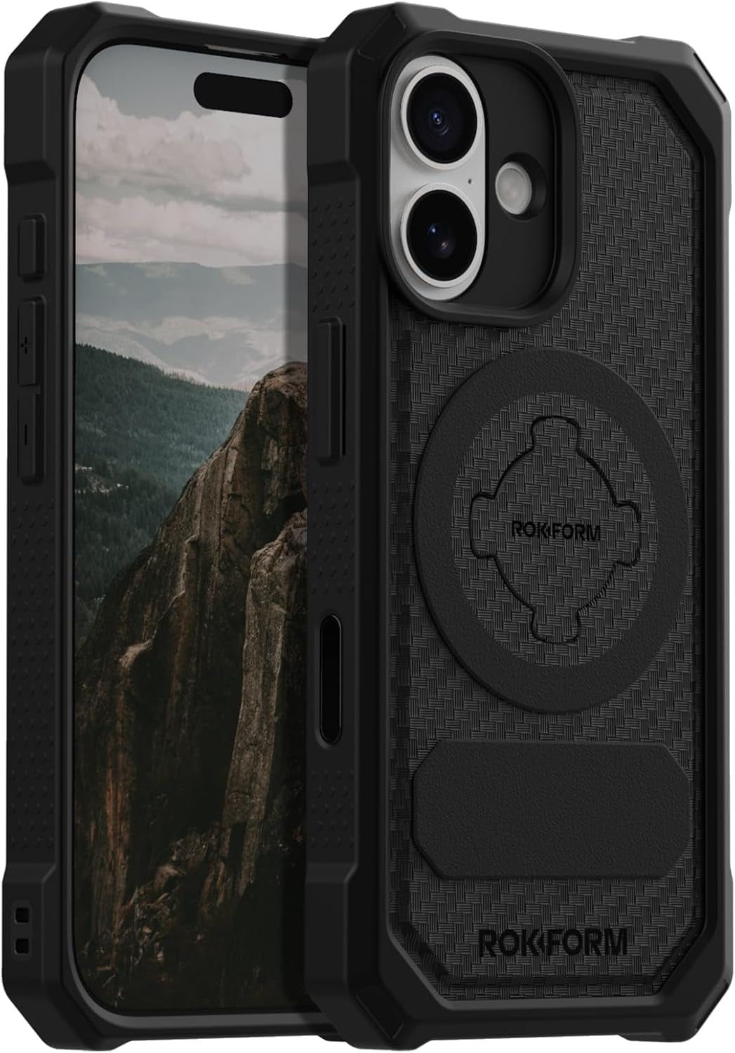 Rokform Rugged Case Compatible with Iphone 17 Pro Max, Magnetic Cover (Black)