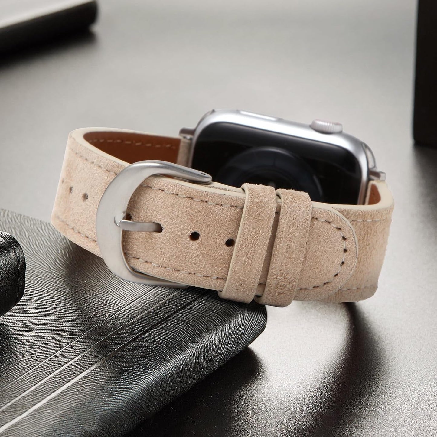 Designer Luxury Band Compatible with Apple Watch Band 45Mm 44Mm 42Mm 49Mm 38Mm 40Mm 41Mm Women Men, Soft Leather Strap Replacement Wristbands for Apple Watch Ultra and Iwatch 9 8 7 6 5 4 3 2 1 SE