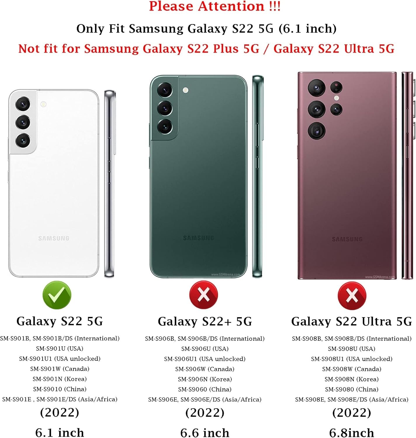 For Samsung Galaxy S22 Case: Dual Layer Protective Heavy Duty Cell Phone Cover Shockproof Rugged with Screen Protector - Military Protection Bumper Tough - Samsung Galaxy S22 5G 2022, 6.1 Inch, Purple