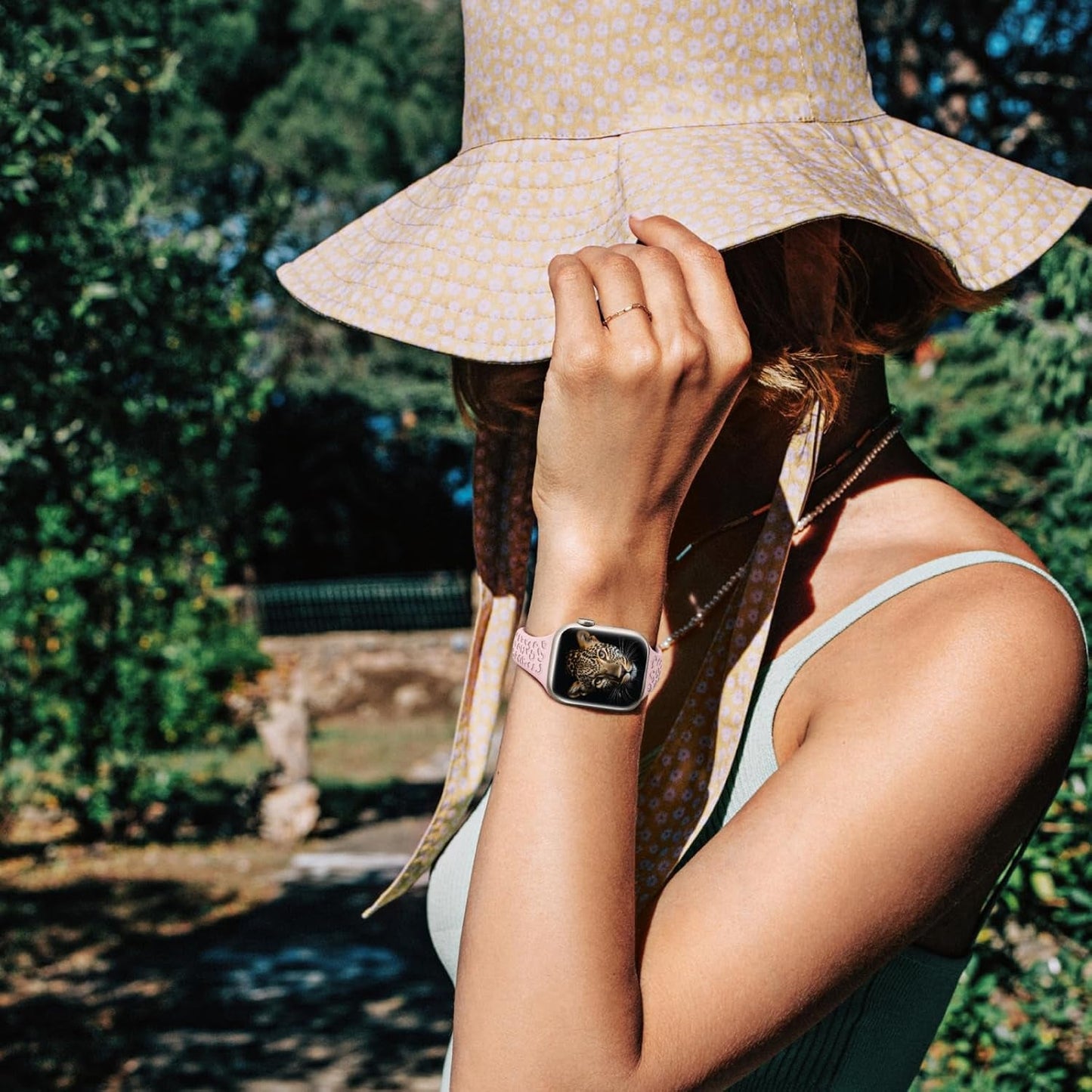 4 Pack Slim Leopard Engraved Bands Compatible for Apple Watch Bands 41Mm 40Mm 38Mm 45Mm 44Mm 42Mm 49Mm Women, Thin Soft Silicone Cheetah Sport Strap for Iwatch Bands Series 9 8 7 6 5 4 3 2 1 Ultra SE