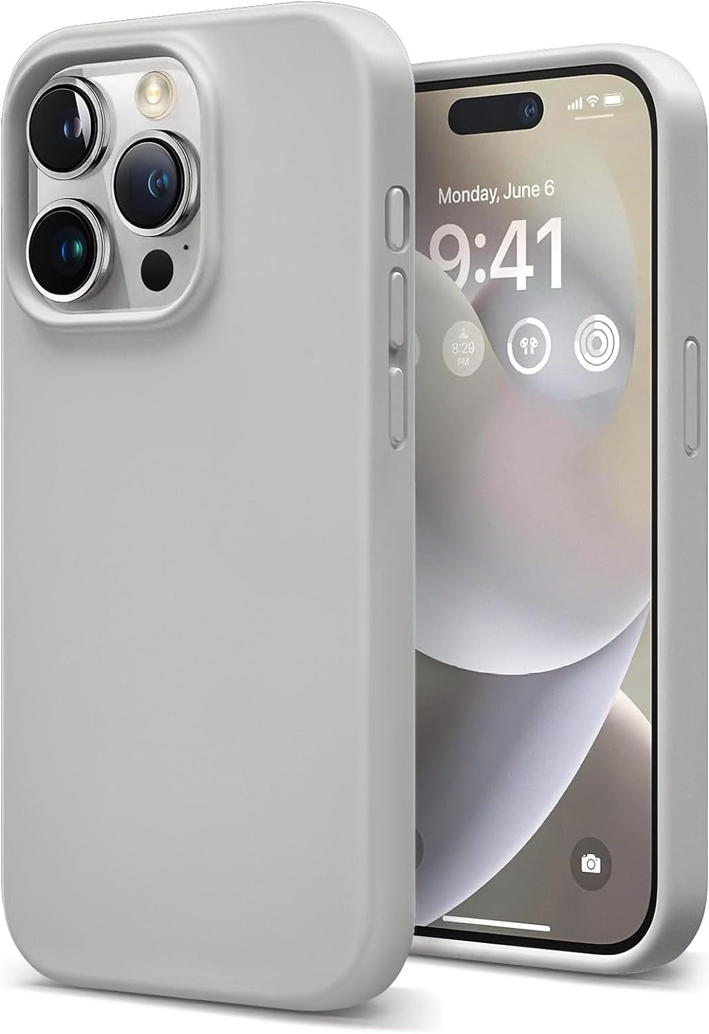 Coolfrog for Iphone 15 Pro Case, Compatible with Magsafe, 6.1" Silicone Shockproof Military-Grade Protection, Magnetic Phone Case for Men Women, Clove Purple  CoolFrog Grey  