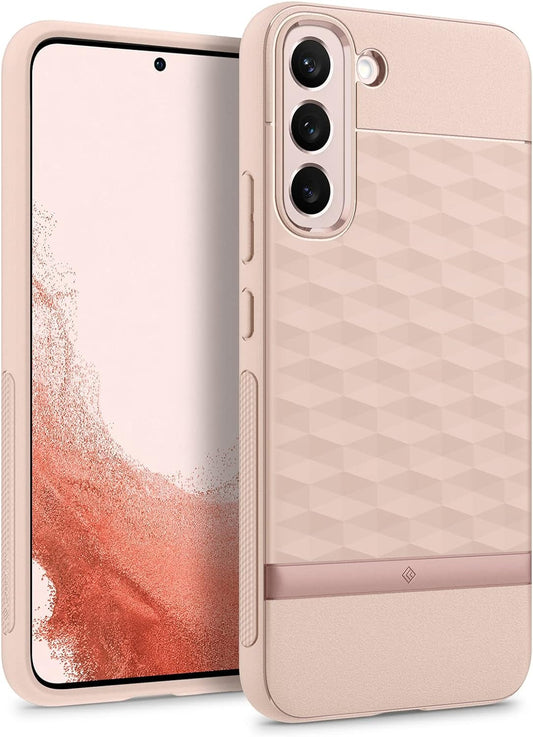 Caseology Parallax for Galaxy S22 Case, Enhanced Ergonomic Design - Indi Pink