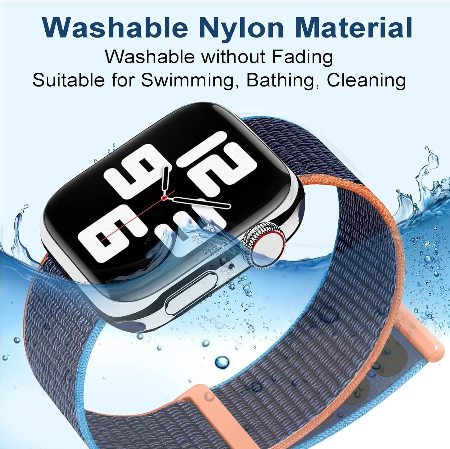 6 Packs Nylon Band Compatible with Apple Watch Band 38Mm 40Mm 41Mm for Women Men, Adjustable Sport Stretchy Braided Solo Loop Strap for Iwatch Series Ultra/Se/9/8/7/6/5/4/3/2/1