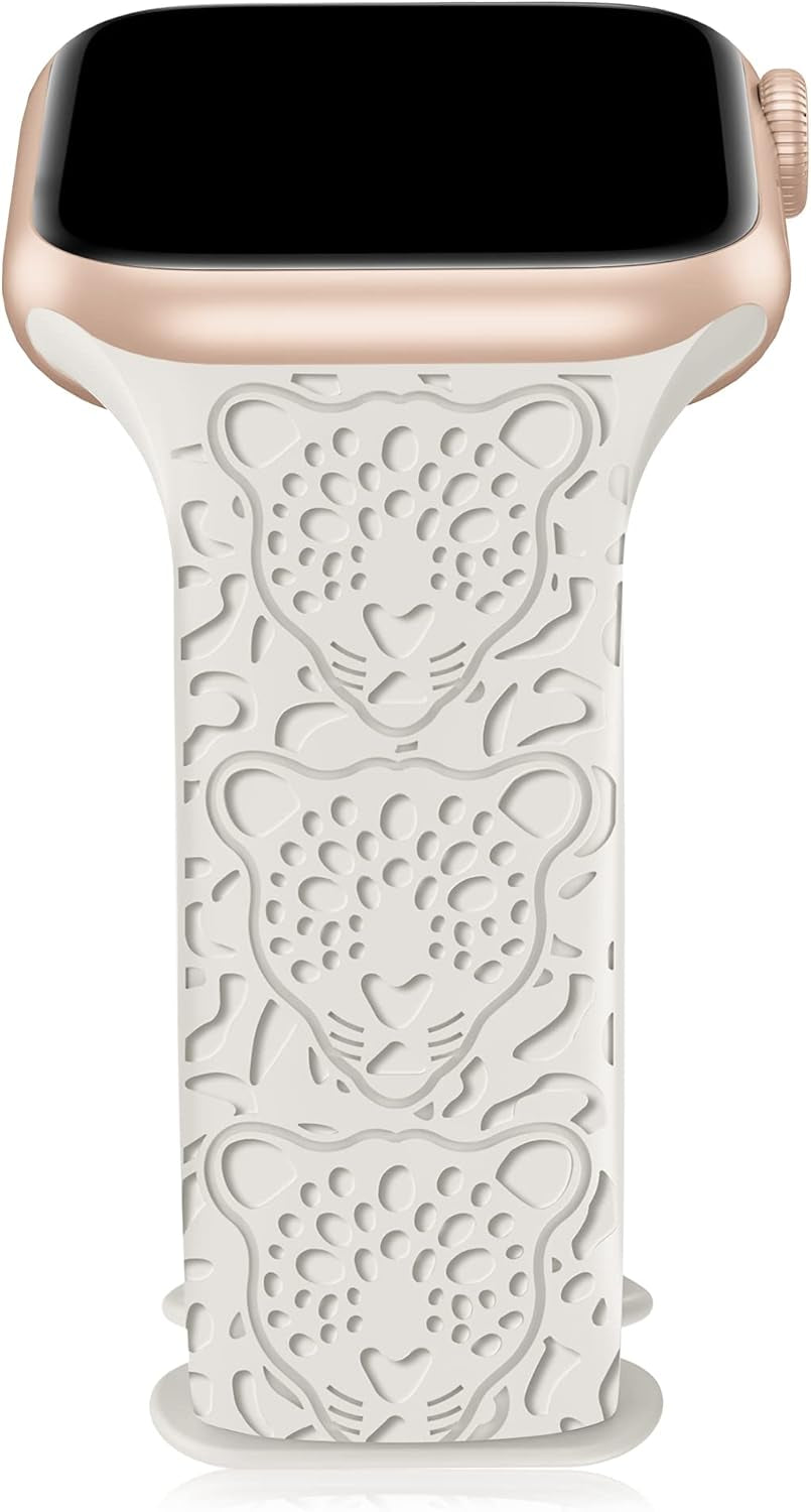 Aopigavi Engraved Designer Sport Bands Compatible with Apple Watch Bands 42Mm 44Mm 38Mm 41Mm 40Mm 45Mm 49Mm, Soft Waterproof Silicone Strap Wristband for Iwatch Ultra/Se Series 8/7/6/5/4/3/2/1