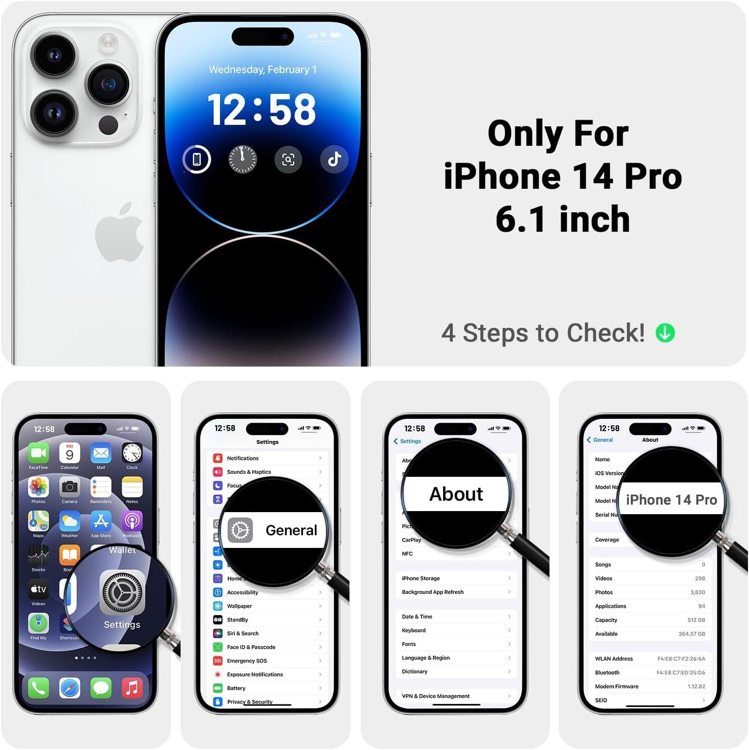 HIKII for Iphone 14 Pro Case Magnetic, Upgraded Silicone [Camera Protection] [Compatible with Magsafe] for Iphone 14 Pro Case with [2 Screen Protectors], 6.1 Inch, Light Brown  HIKII   