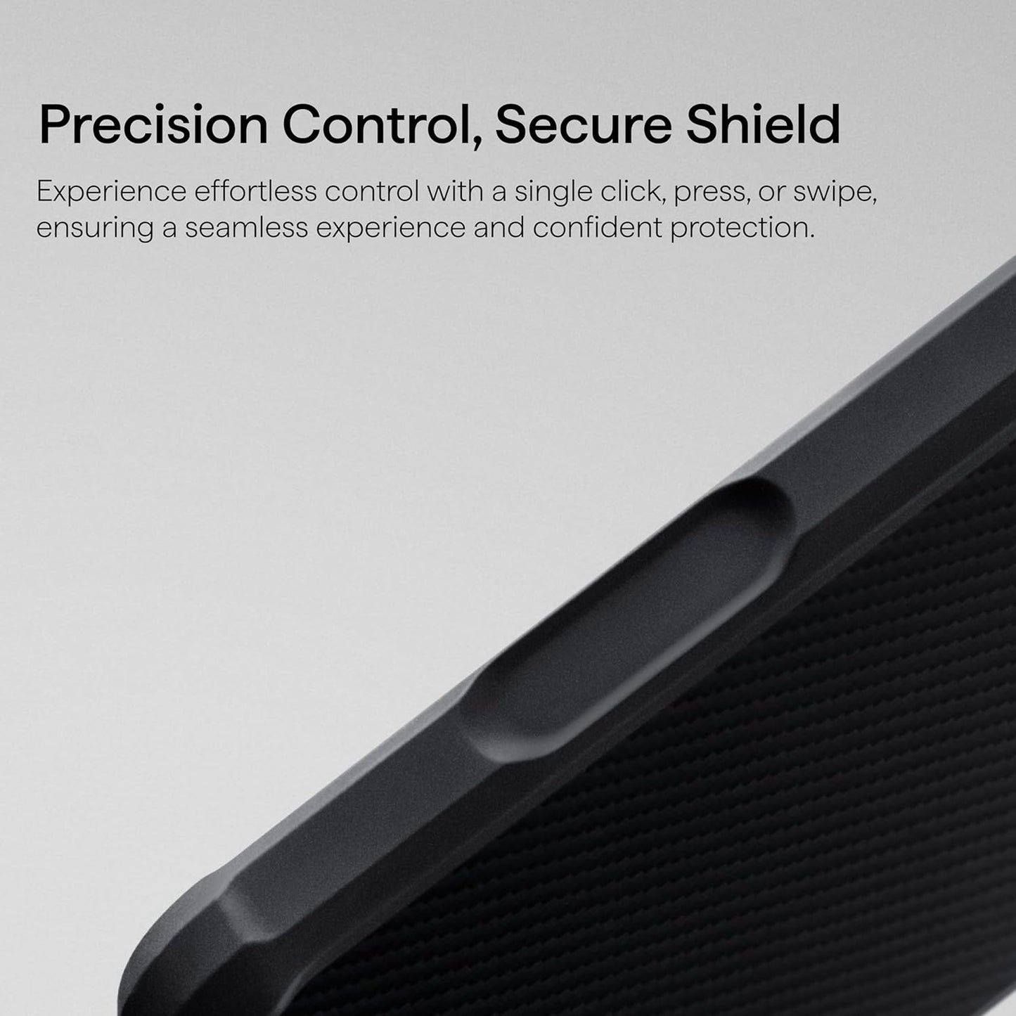 Pitaka for Iphone 17 Pro Max Case 6.9", Military Grade Protective Case, Compatible with Magsafe, 600D Aramid Fiber Woven & TPU Combined, Proguard - Black/Grey(Twill)