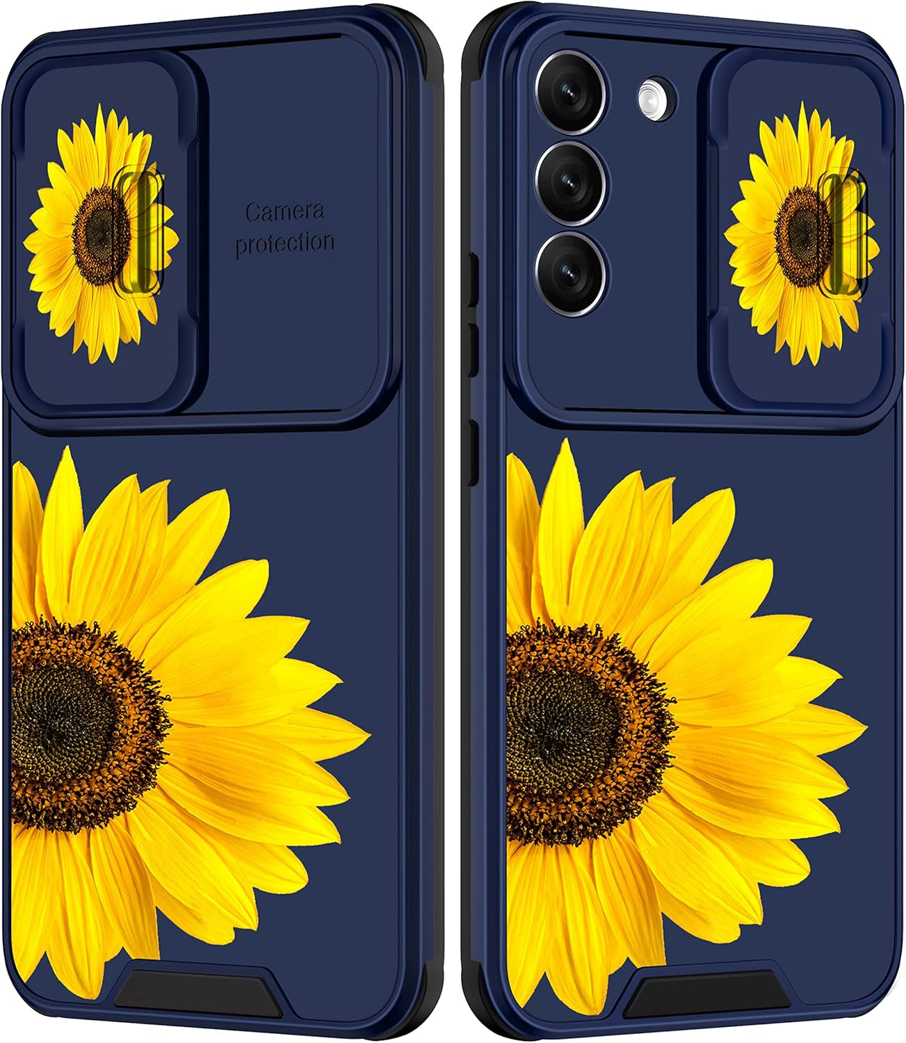 Goocrux for Samsung Galaxy S22 plus Case Leopard for Girls Women Cheetah Print Phone Cover Cute Black Animal Fashion Design with Slide Camera Cover Aesthetic Girly Cases for Galaxy S22 plus 5G 6.6''