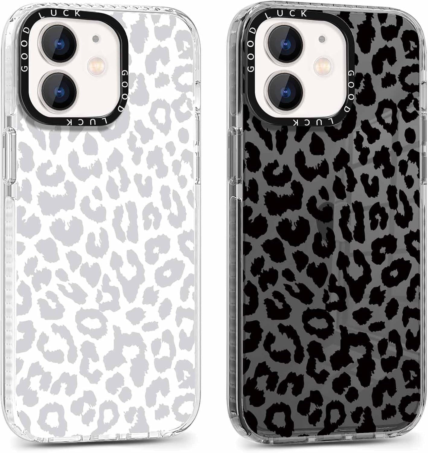 2 Pack Cheetah Cases for Samsung Galaxy A53 5G 6.5 Inch Phone Case,Fashion Leopard Patterns Aesthetic Clear Funda with Shockproof Protection Silicone Soft TPU Cover for Girls Women