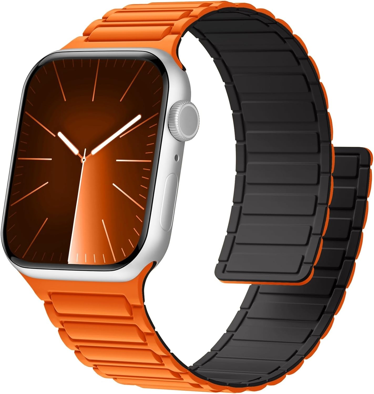 Easuny Silicone Magnetic Watch Band Compatible with Apple Watch 49Mm 45Mm 44Mm 42Mm 41Mm 40Mm 38Mm Bands for Men Women, Sport Solo Loop for Iwatch Series 9 8 7 6 5 4 3 2 1 SE Ultra 2 Ultra 1