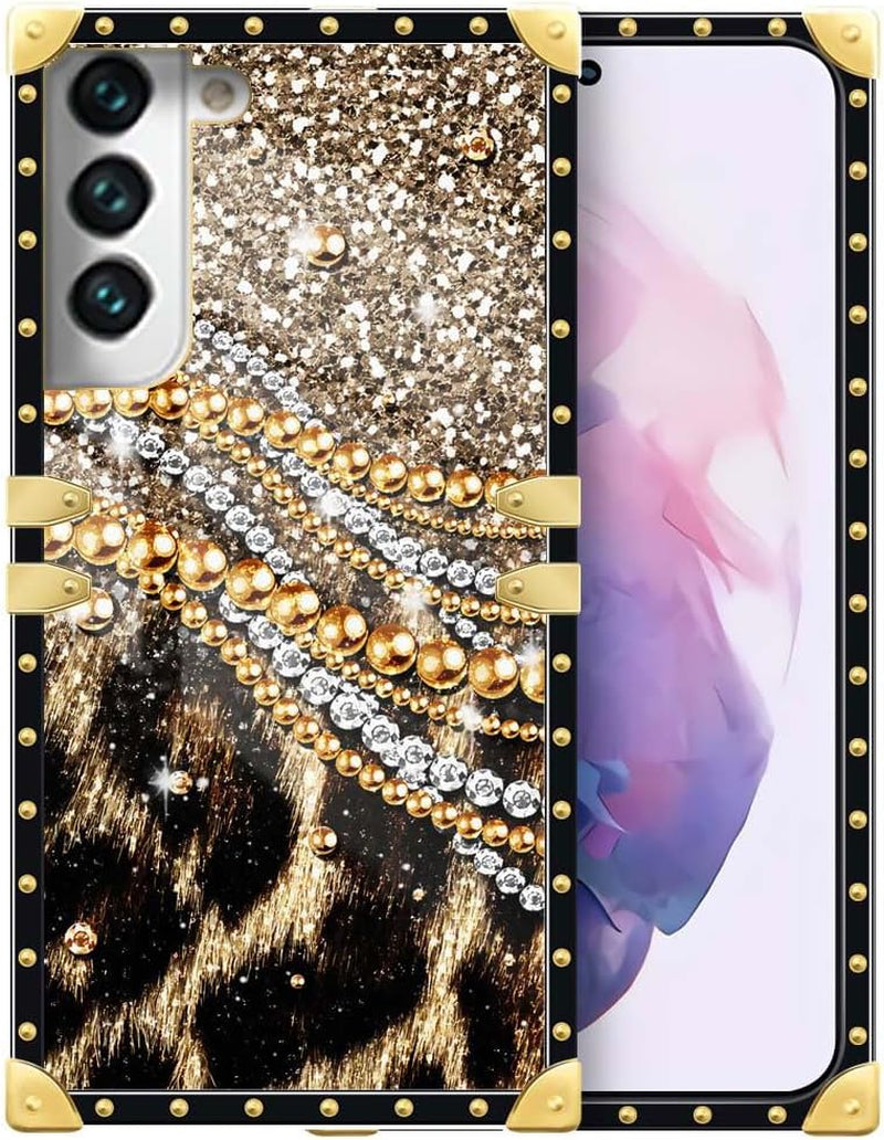 Compatible with Samsung Galaxy S22 plus Case, J Brown Black Girl A01 Luxury TPU Corner Shockproof Protection Cover for Women Girls for Samsung Galaxy S22 Plus