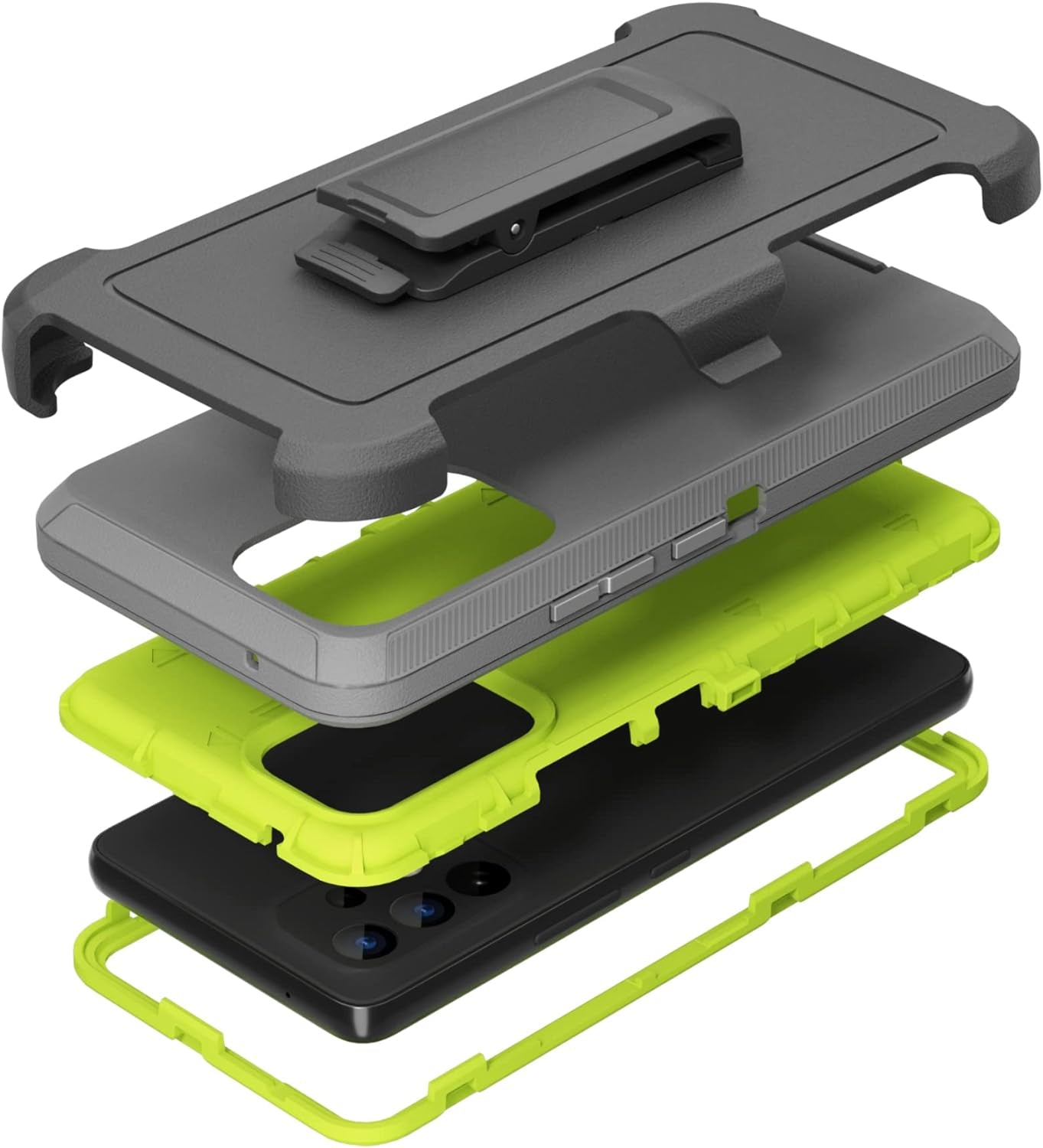 Compatible with Samsung Galaxy A53 5G Case, with Belt Clip Holster Heavy Duty Rugged Shockproof Full Body Protection Kickstand Phone Case for Samsung Galaxy A53 5G (Black)