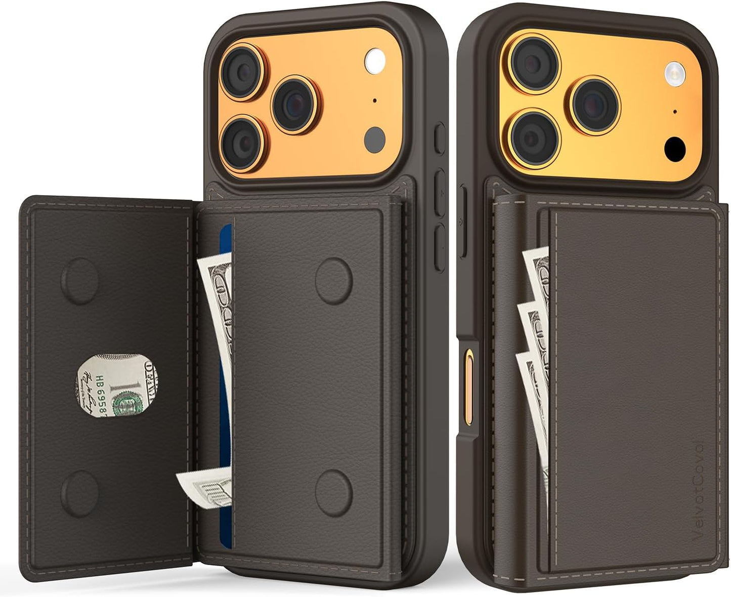 Designed for Iphone 17 Pro Max Case Wallet with Card Holder, [Magnetic Clasp Cover] [RFID Blocking Leather Protection] Shockproof Women Men Cases 6.9 Inch for Apple 17 Pro Max, Black