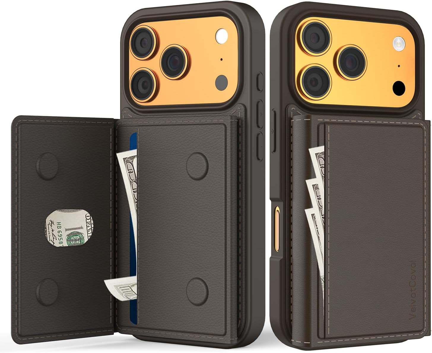 Designed for Iphone 17 Pro Max Case Wallet with Card Holder, [Magnetic Clasp Cover] [RFID Blocking Leather Protection] Shockproof Women Men Cases 6.9 Inch for Apple 17 Pro Max, Black