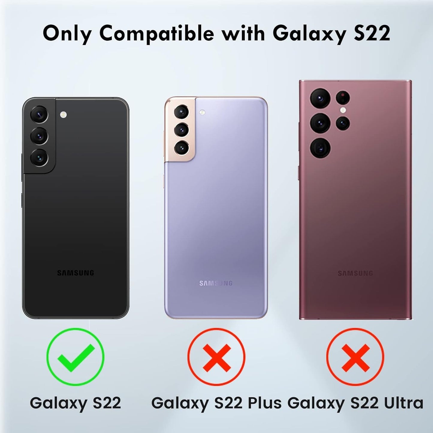 Caka for Samsung Galaxy S22 Case, Galaxy S22 Case with Camera Cover & Kickstand with Built-In 360° Rotate Ring Stand Magnetic Magnet Protective Phone Cover Case for S22 5G 6.1 Inch -Green