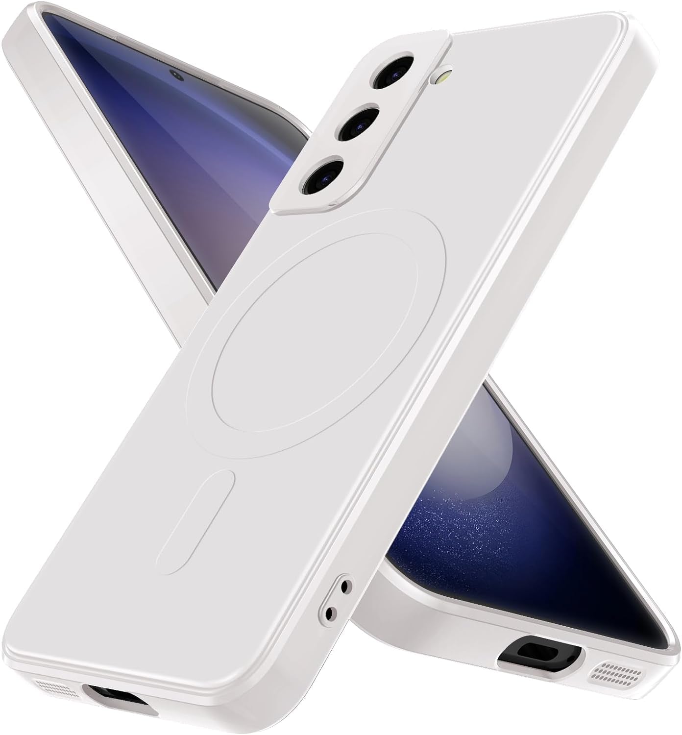 For Samsung Galaxy S22+ plus Case,Compatible with Magnetic, [Military Grade Drop Tested] Shockproof Slim Thin Phone Case,8-S22P-Purple