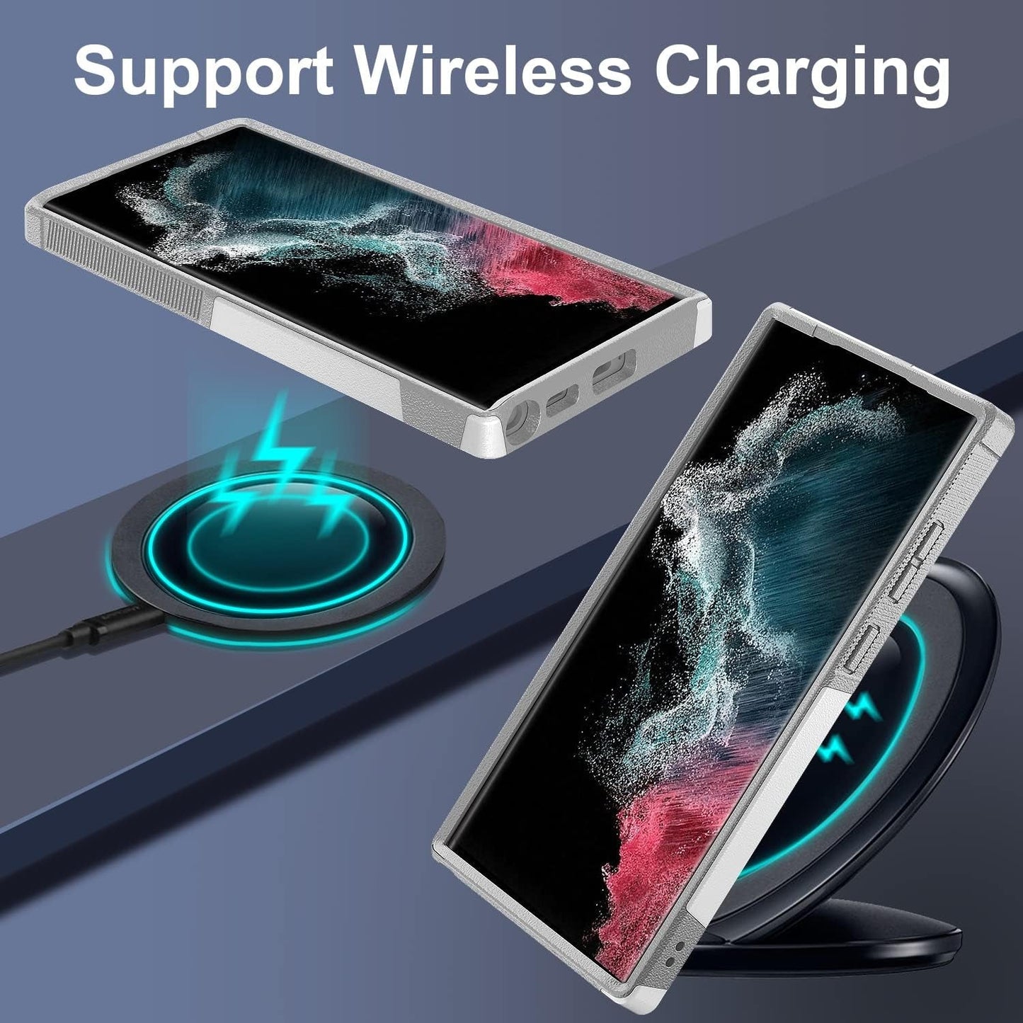 Case for Samsung Galaxy S22 Ultra, Ohana Means Family Pattern Shock-Absorption Hard PC and Inner Silicone Hybrid Dual Layer Armor Defender Case for Samsung Galaxy S22 Ultra