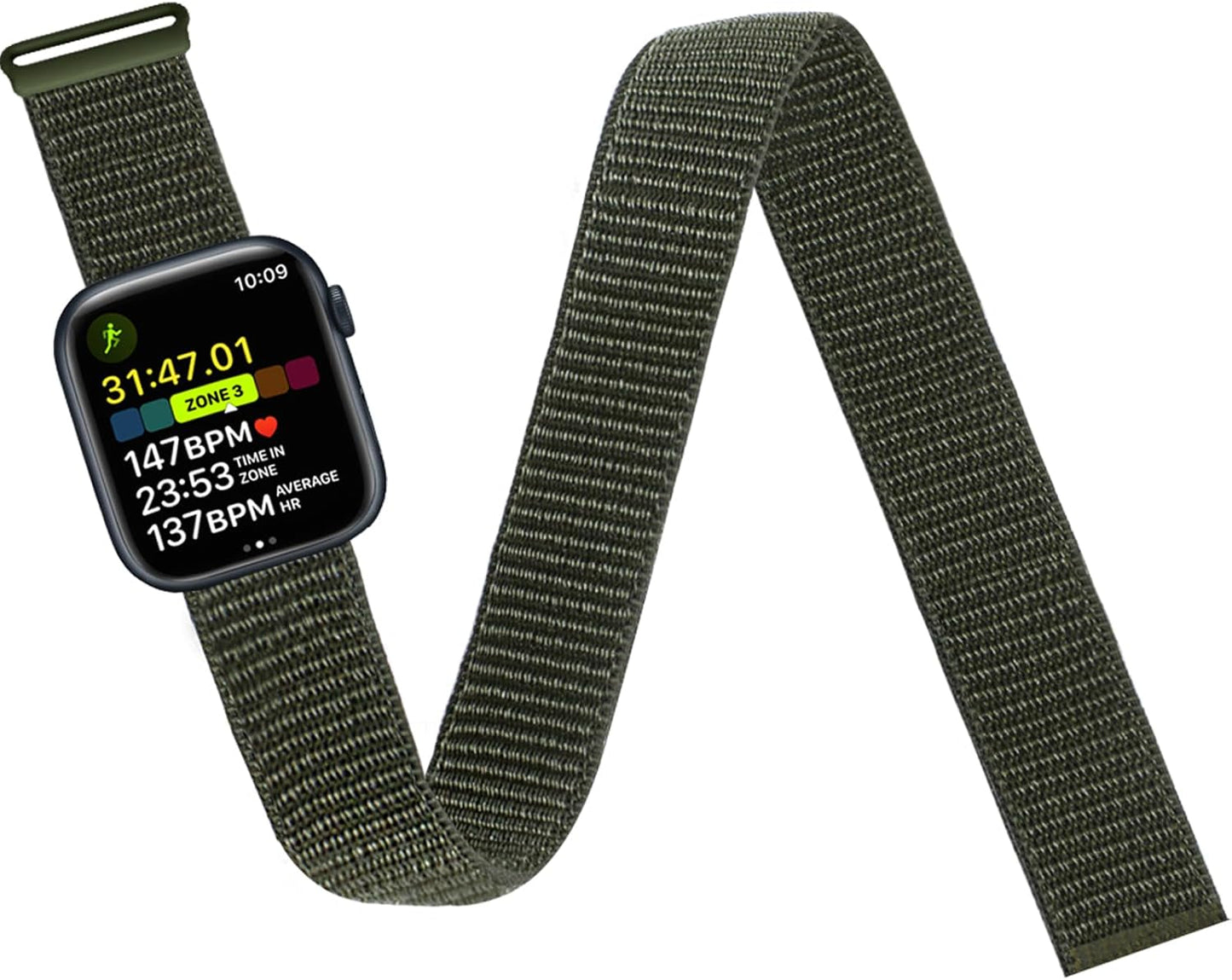 Ankle/Arm Band Compatible with Apple Watch 49Mm 45Mm 44Mm 42Mm 41Mm 40Mm 38Mm, Breathable Nylon Armband for Iwatch SE Ultra Series 9 8 7 6 5 4 3 2 1, Stretchy Ankle Strap for Women Men