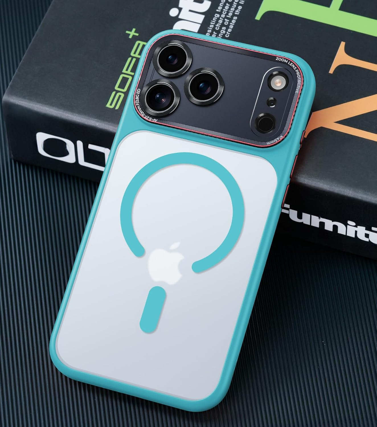 Magnetic for Iphone 17 Pro Max Case with Integrated Camera Protection, [Seamless Work with Magsafe] [Military Grade Shockproof] [Covered Camera Control Button] Case for Iphone 17 Pro Max 6.9'', Orange