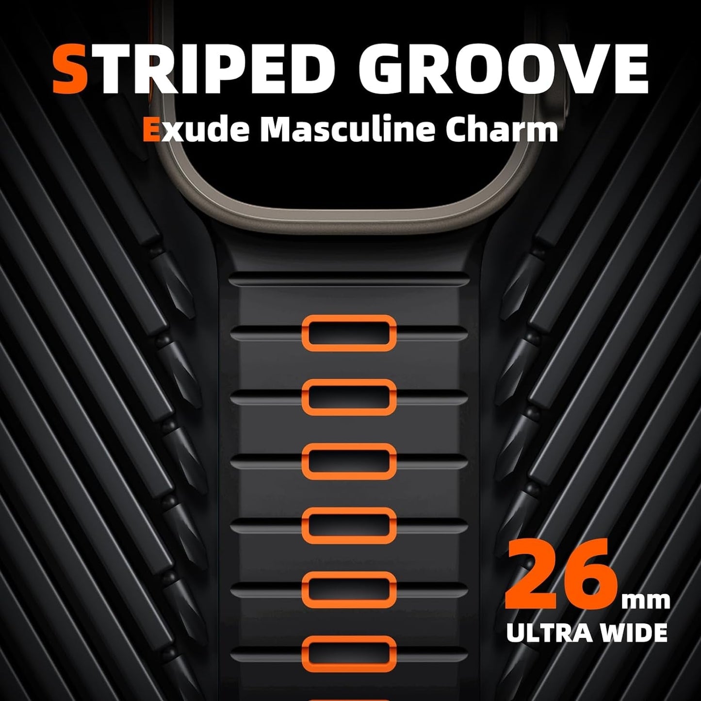 4Pack Sport Bands Compatible with Apple Watch Ultra 2/Ultra Band,Compatible with Apple Watch Bands for Men 49Mm 45Mm 44Mm 42Mm,Silicone Replacement Strap for Iwatch Series 9 8 7 6 5 4-1 SE