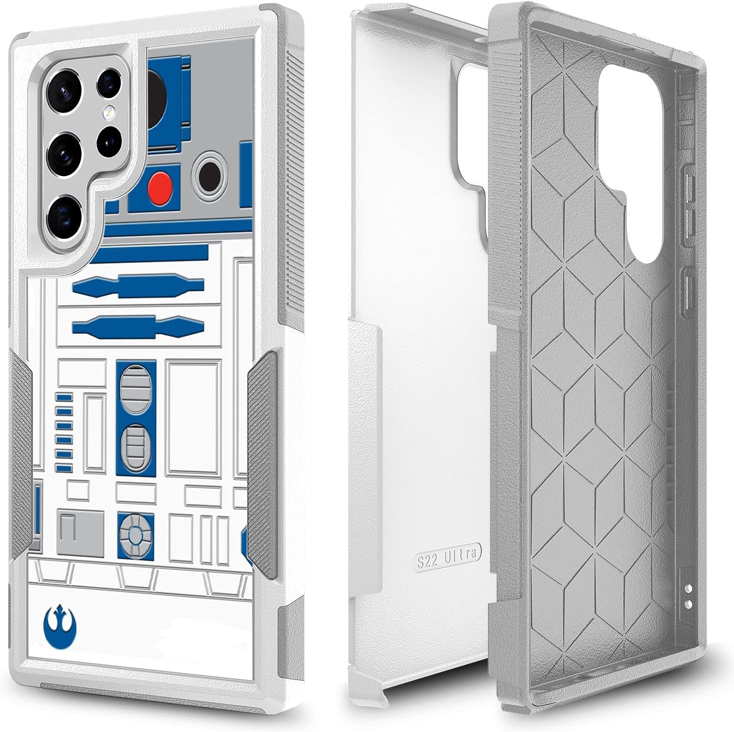 Case for Samsung Galaxy S22 Ultra, Ohana Means Family Pattern Shock-Absorption Hard PC and Inner Silicone Hybrid Dual Layer Armor Defender Case for Samsung Galaxy S22 Ultra