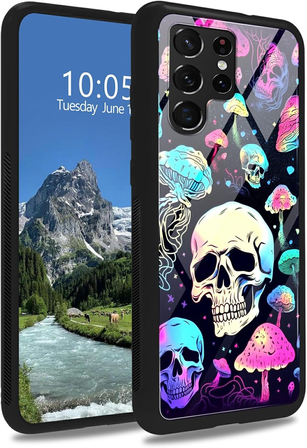 Case for Samsung Galaxy A14 5G,Galaxy A14 5G Case,Tempered Glass Back Cover Soft TPU Bumper Fashion Men Women Phone Case Shockproof Protective Cover for Samsung A14 5G,Astronaut