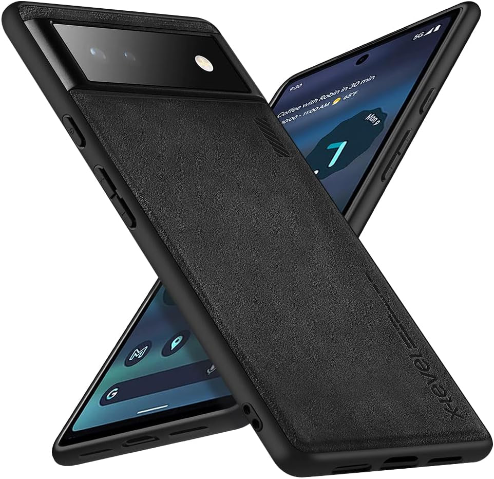 X-Level Google Pixel 8 Pro Case Drop Protective Thin Dual Layer Shockproof Bumper Phone Cases Full Body Rugged Hard PC Back Anti-Scratch Microfiber Surface with Grip with Soft Edge Slim Cover-Blue  pipilu Black Pixel 6A 