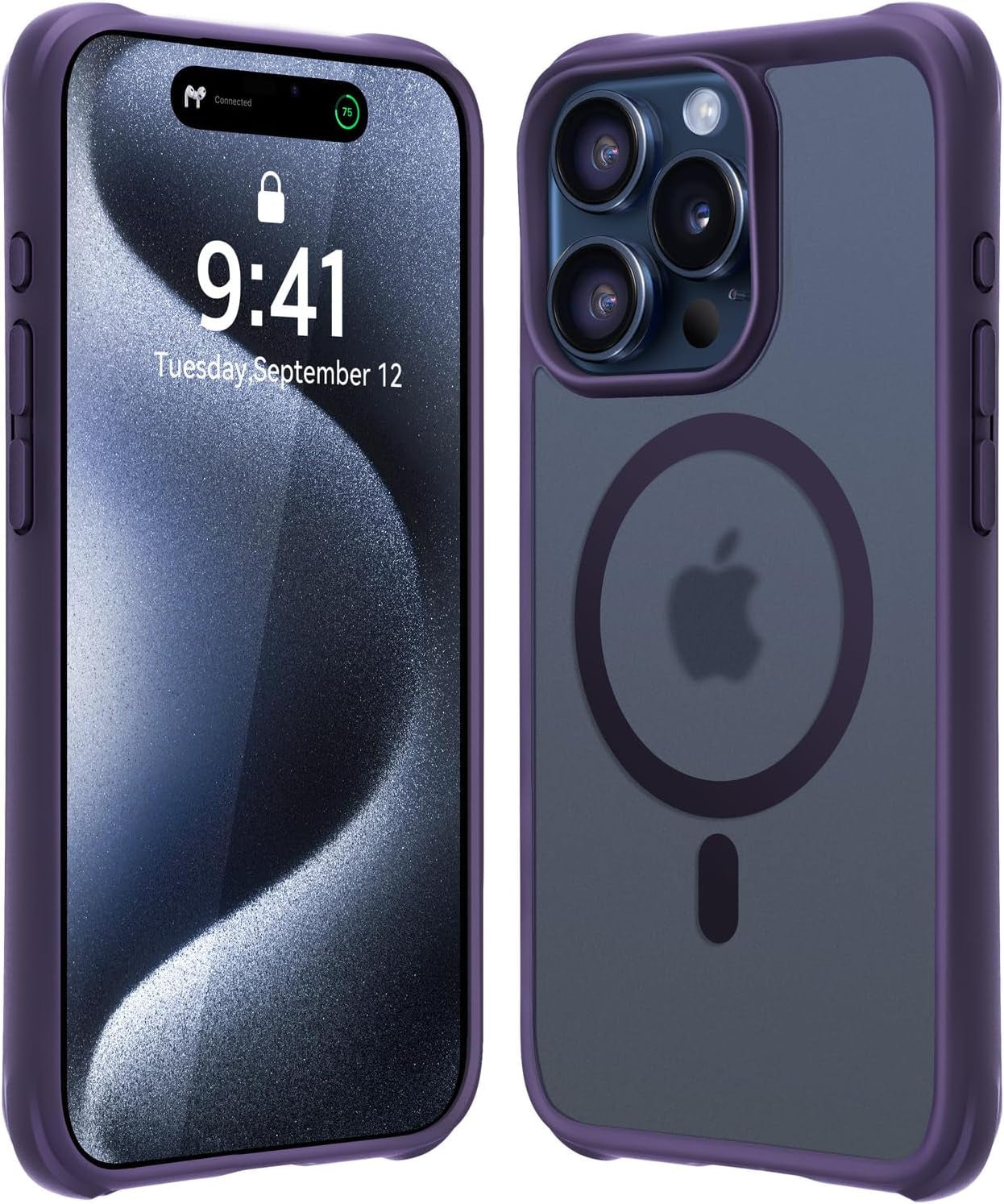 Mkeke Magnetic Designed for Iphone 15 Pro Case, Compatible with Magsafe, Yellowing Resistant, Military-Grade Drop Protection, Shockproof Phone Case for Apple Iphone 15 Pro 2023  Shenzhen Make Technology Company Limited   