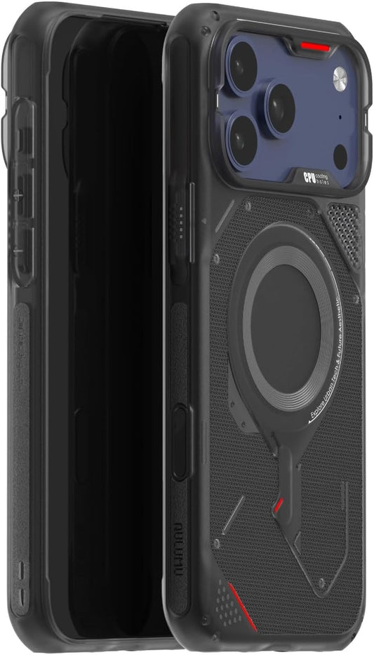 Aulumu A17 Rugged Case for Iphone 17 Pro Max | Magsafe Compatible | Integrated Drop Protection | Touch-Sensitive Buttons | Military-Grade Outdoor Design Black