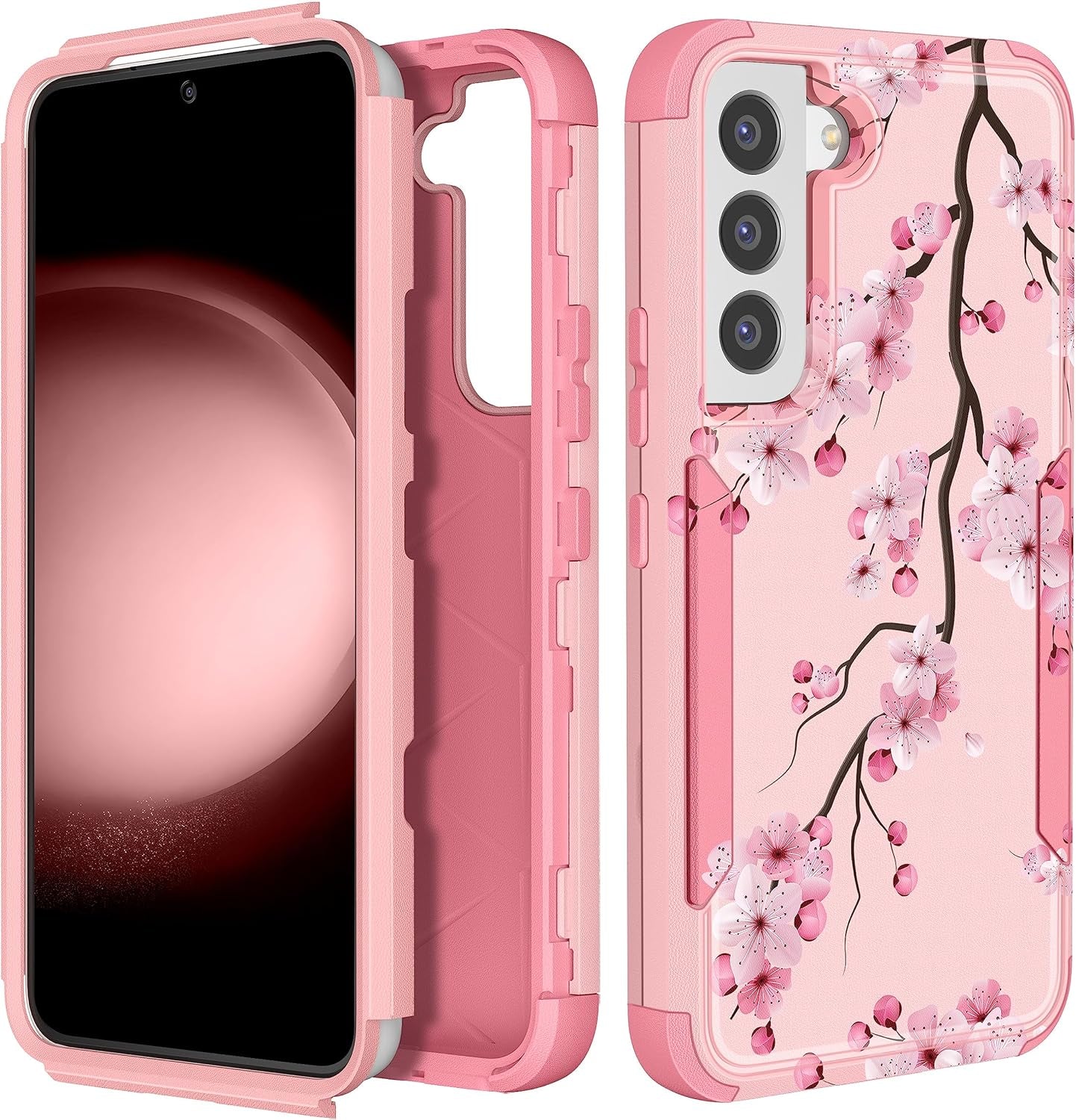For Samsung Galaxy S22 Case Heavy Duty Protective Designer Strawberry Drop Tested Cute Cases for Men Women Girls Shockproof Protection Rugged Bumper Phone Cover for Galaxy S22 6.1"