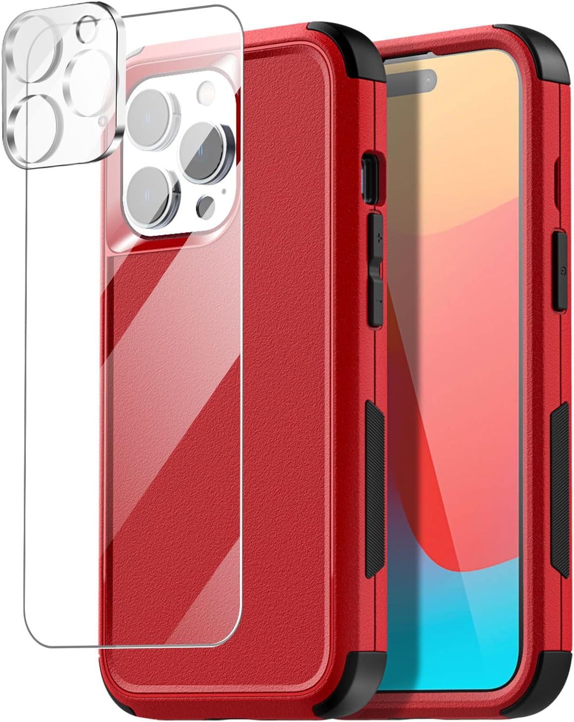 Ai-Case Built-In Screen Protector Tough 4 In1 Rugged Shock Proof Cover with Kickstand for Iphone 6/6S plus - Purple/Blue  AICase   