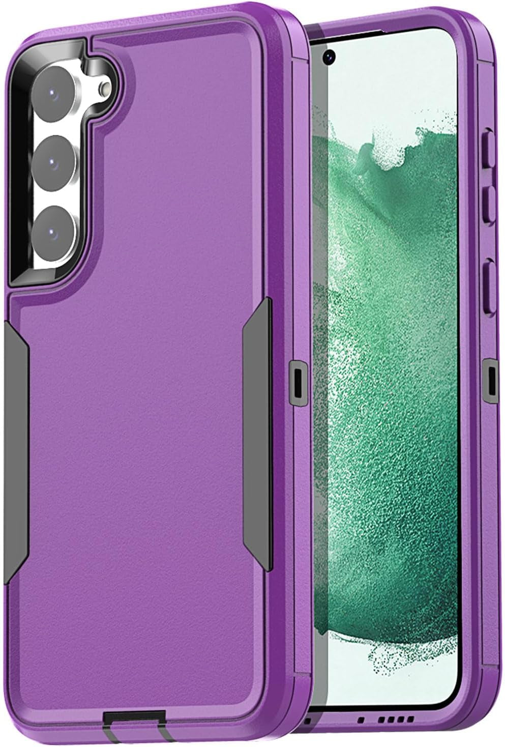 Aicase Case for Samsung Galaxy S22 Plus,Support Magnetic Car Mount Heavy Duty 2-Layer Pocket-Friendly Durable Military Grade Protection Shockproof/Drop Proof Protective Cover for S22 Plus_3