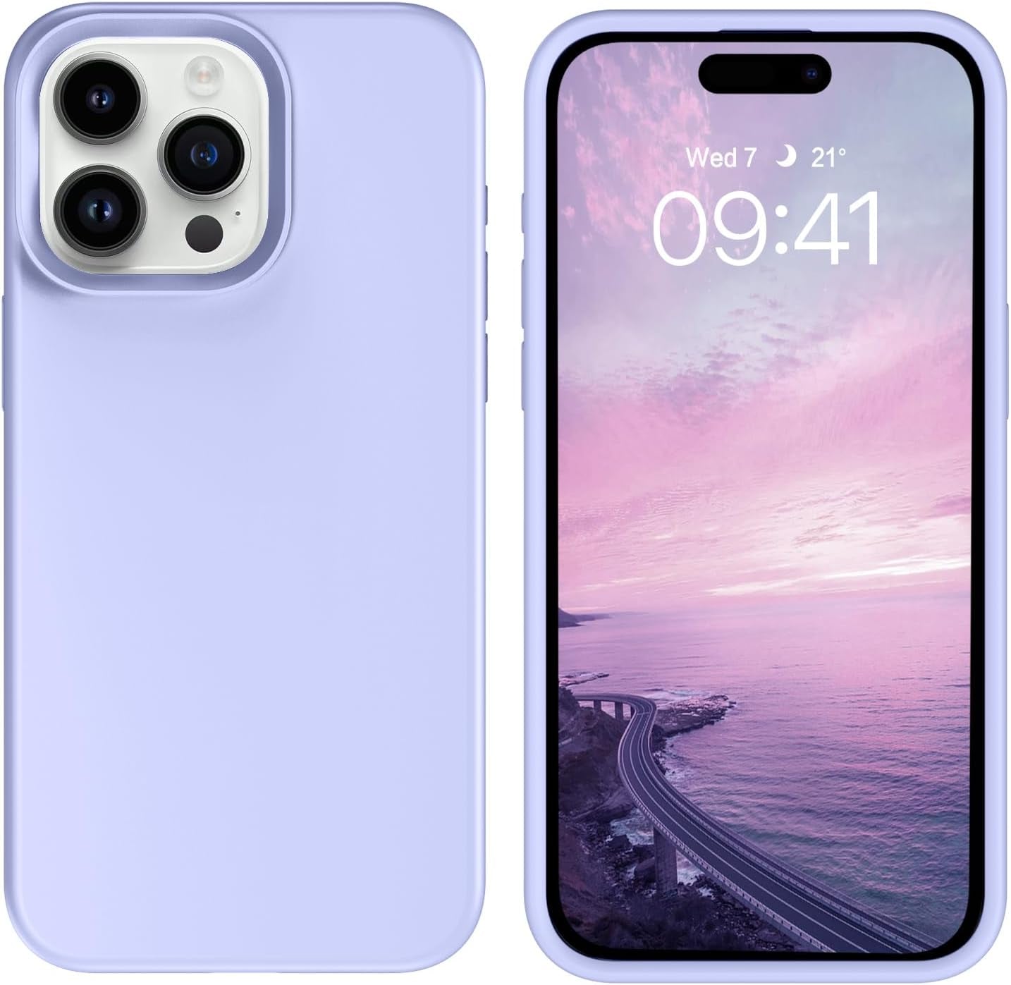 BENTOBEN for Iphone 15 Pro Case, Iphone 15 Pro Phone Case, Soft Silicone Gel Bumper Shockproof Phone Case, Anti-Scratch Protective Case Cover with Microfiber Lining for Iphone 15 Pro 6.1", Hot Pink  BENTOBEN   