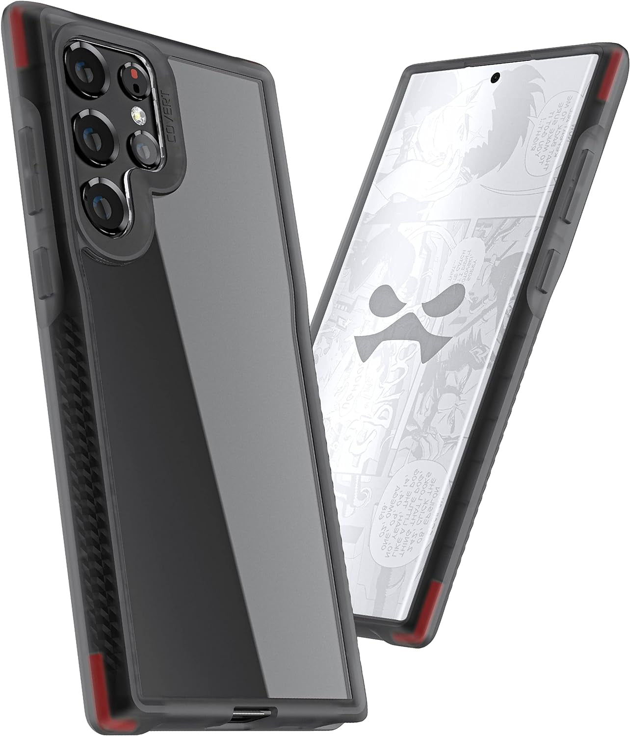 Ghostek COVERT S22 Ultra Case Clear with Spen Stylus Access and Shockproof Protection Premium Slim Lightweight Design Protective Phone Cover Designed for 2022 Samsung Galaxy S22Ultra 5G (6.8") (Clear)